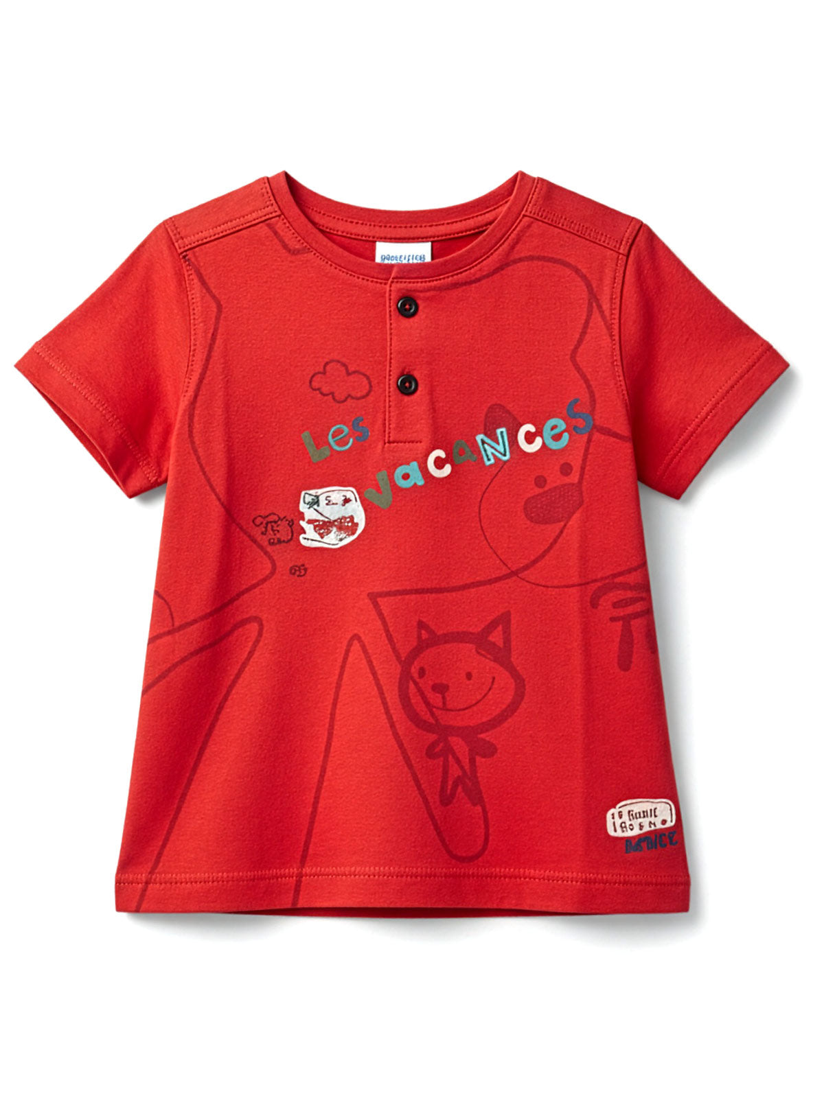 Catimini Βαμβακερό μπλουζάκι με τύπωμα-C137221