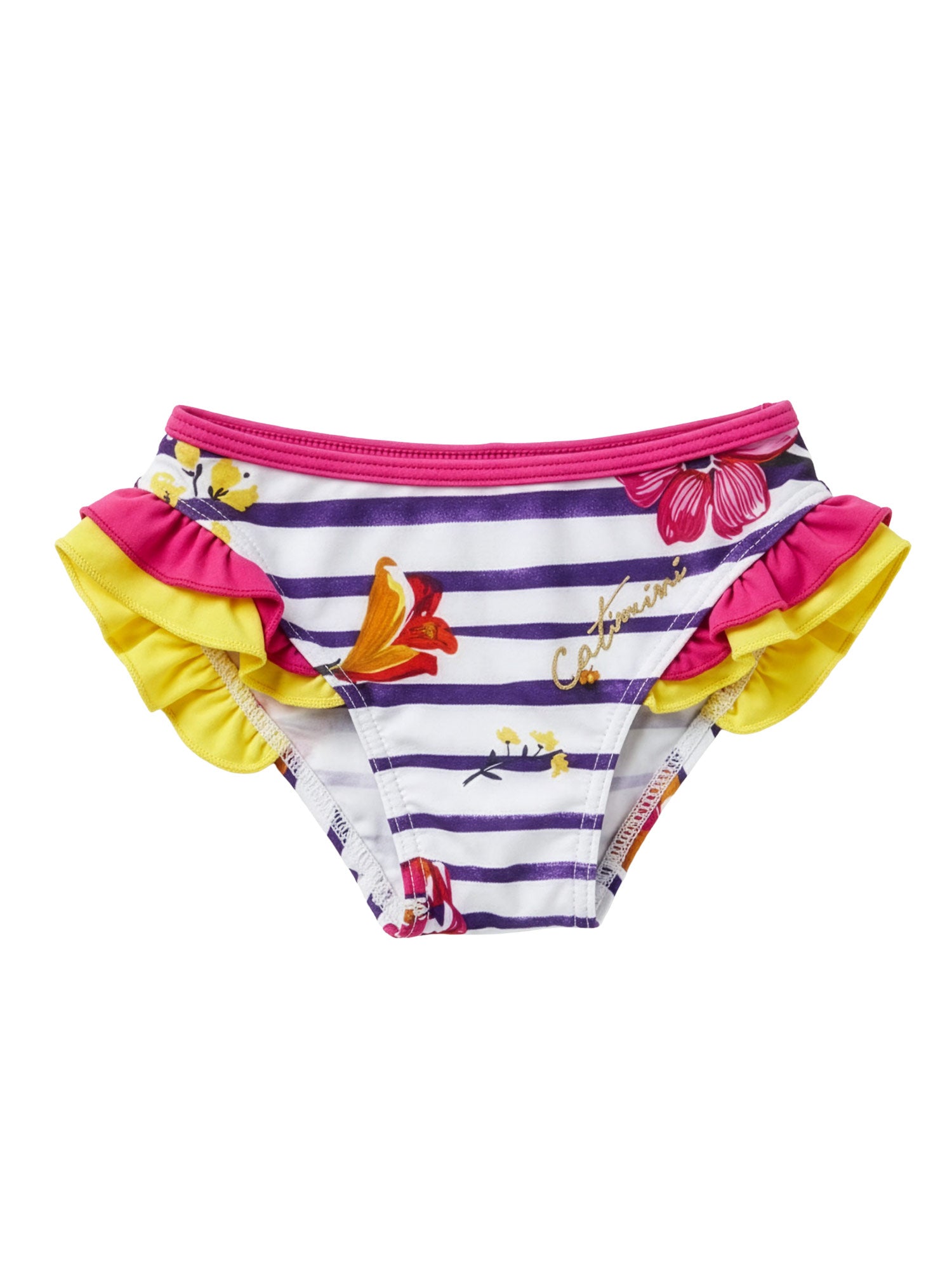 Catimini - Baby's bikini bottom with floral print-CB38013