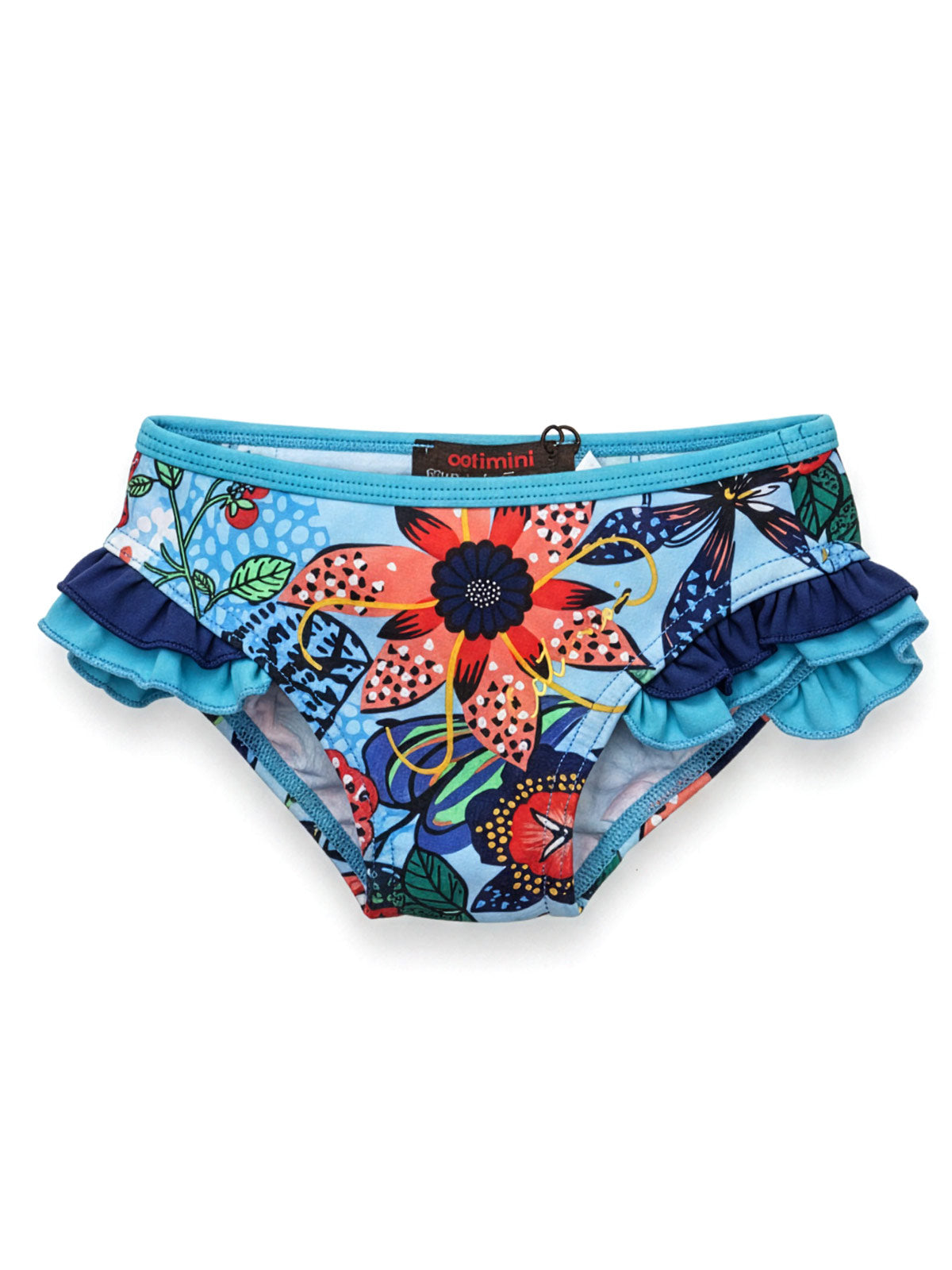 Catimini - Baby's bikini bottom with floral print-CB38053
