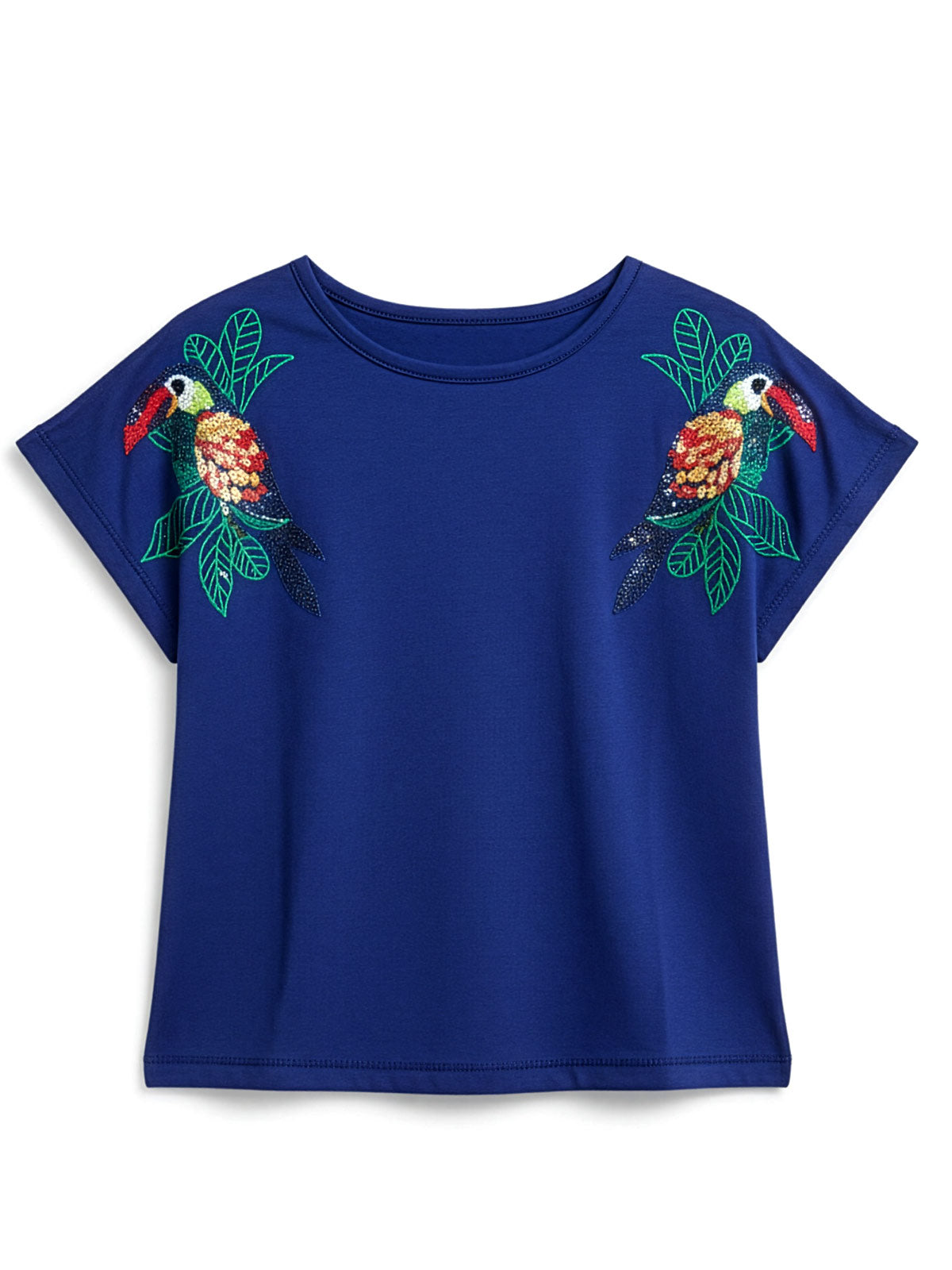 Catimini Βαμβακερό μπλουζάκι με κέντημα-CJ10003