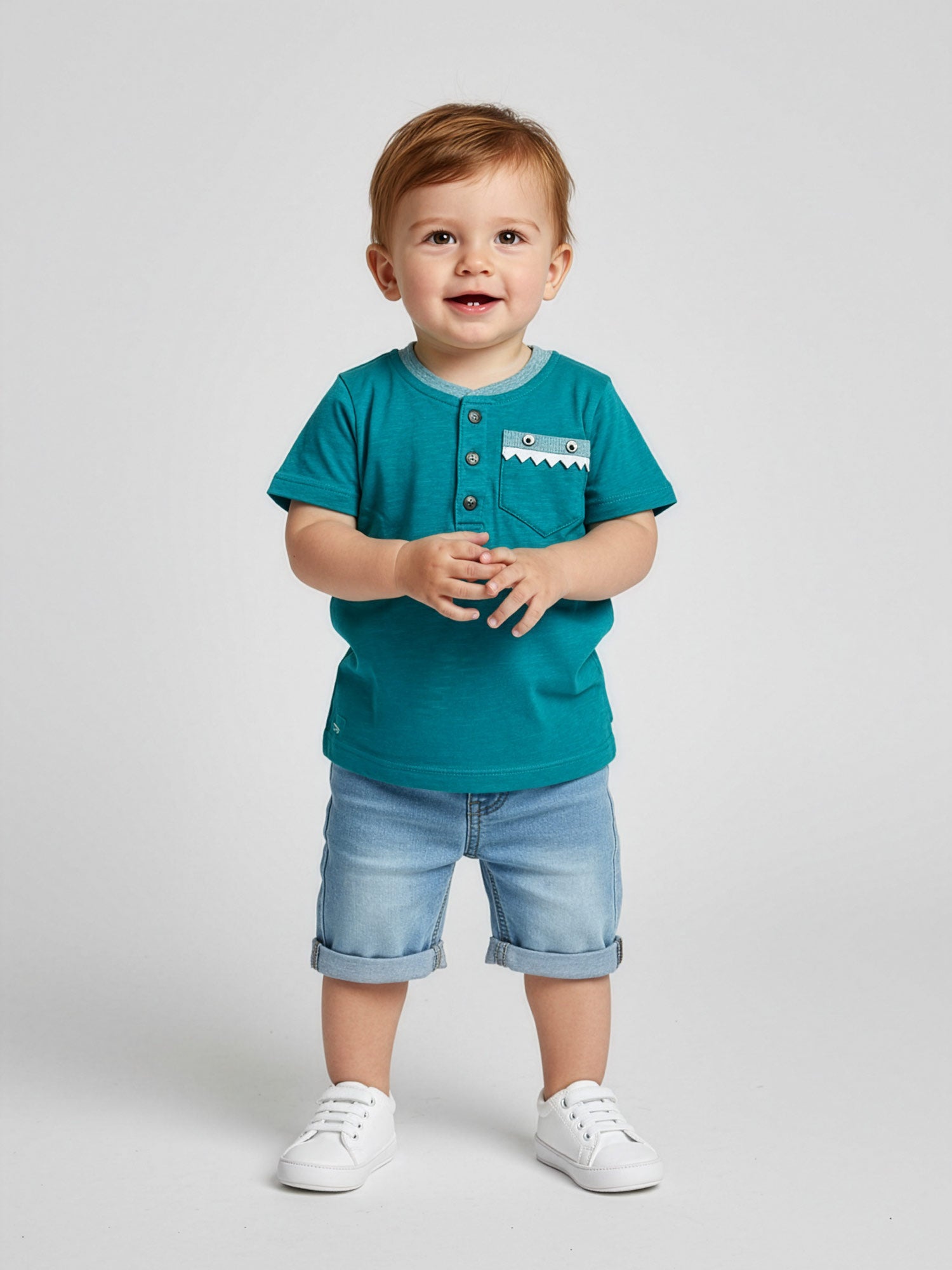 Catimini βρεφικό μπλουζάκι με απλικέ σχέδιο-CN37010