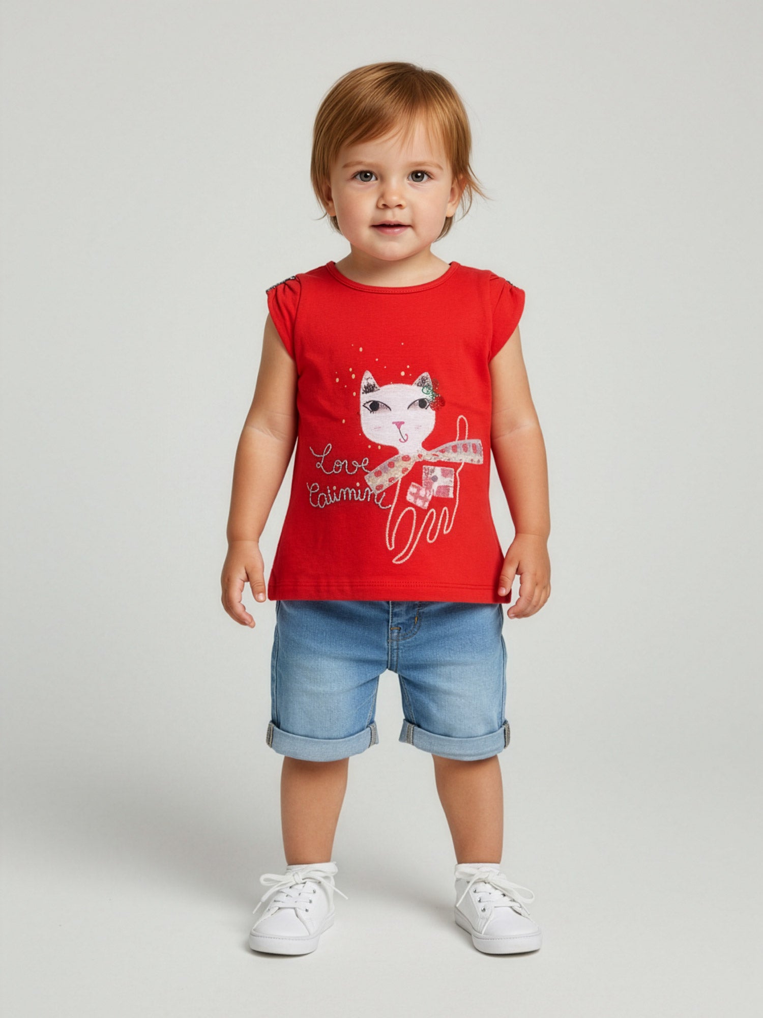 Catimini βρεφικό μπλουζάκι με απλικέ σχέδιο-C510013