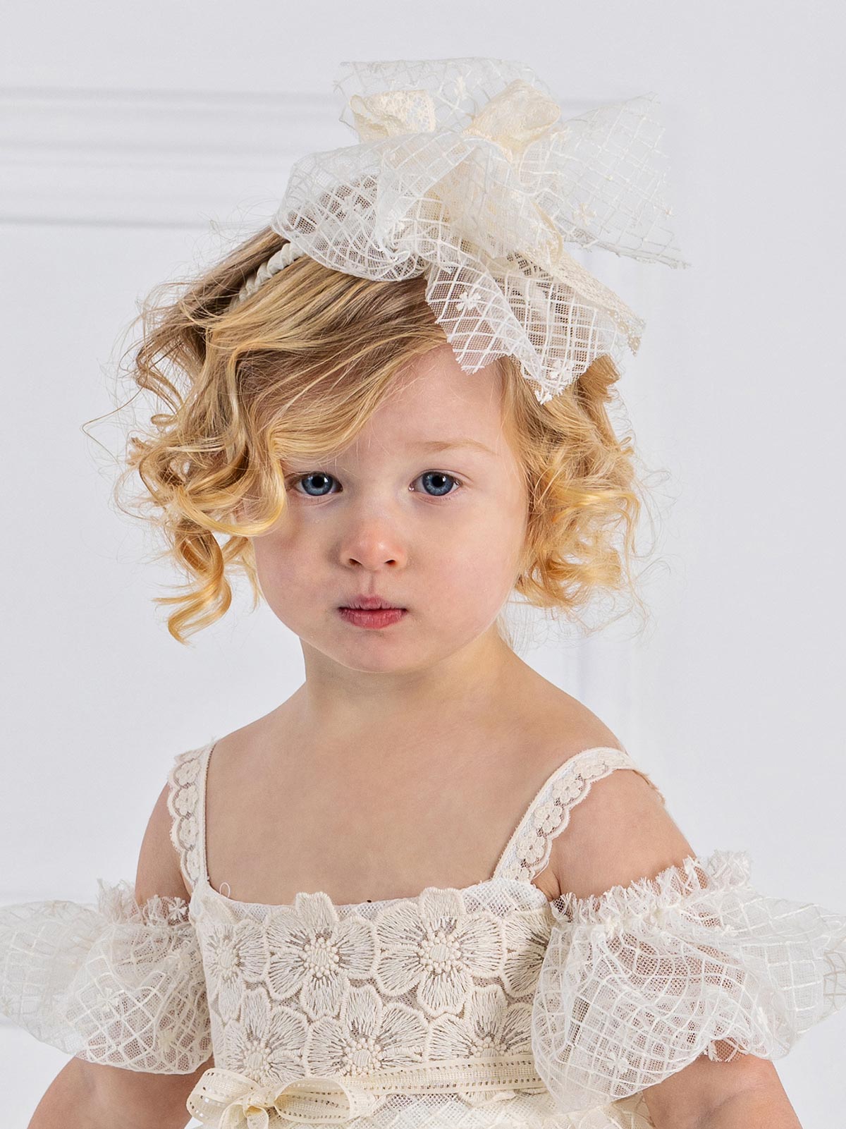 Girl's Headband with cotton lace - CHARM