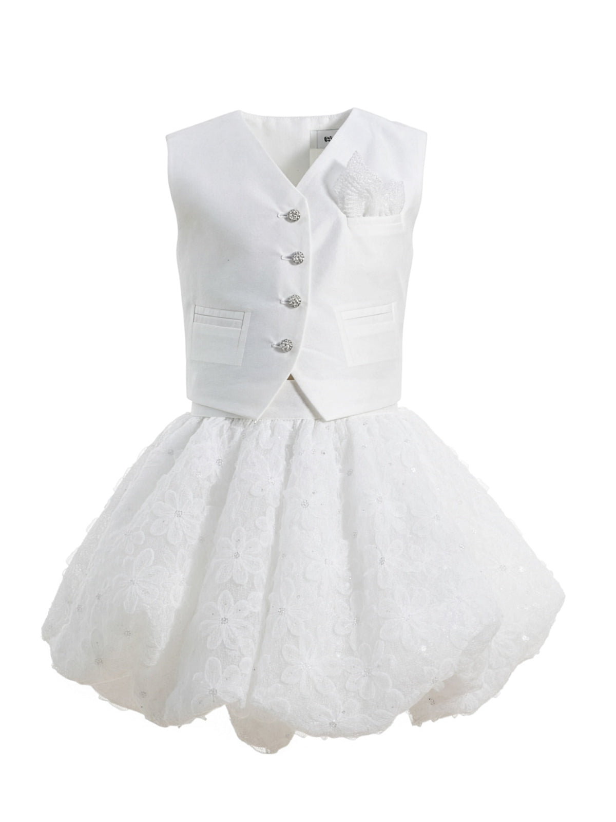 Μοντέρνο σύνολο 2τεμ γιλέκο & φούστα-COZY