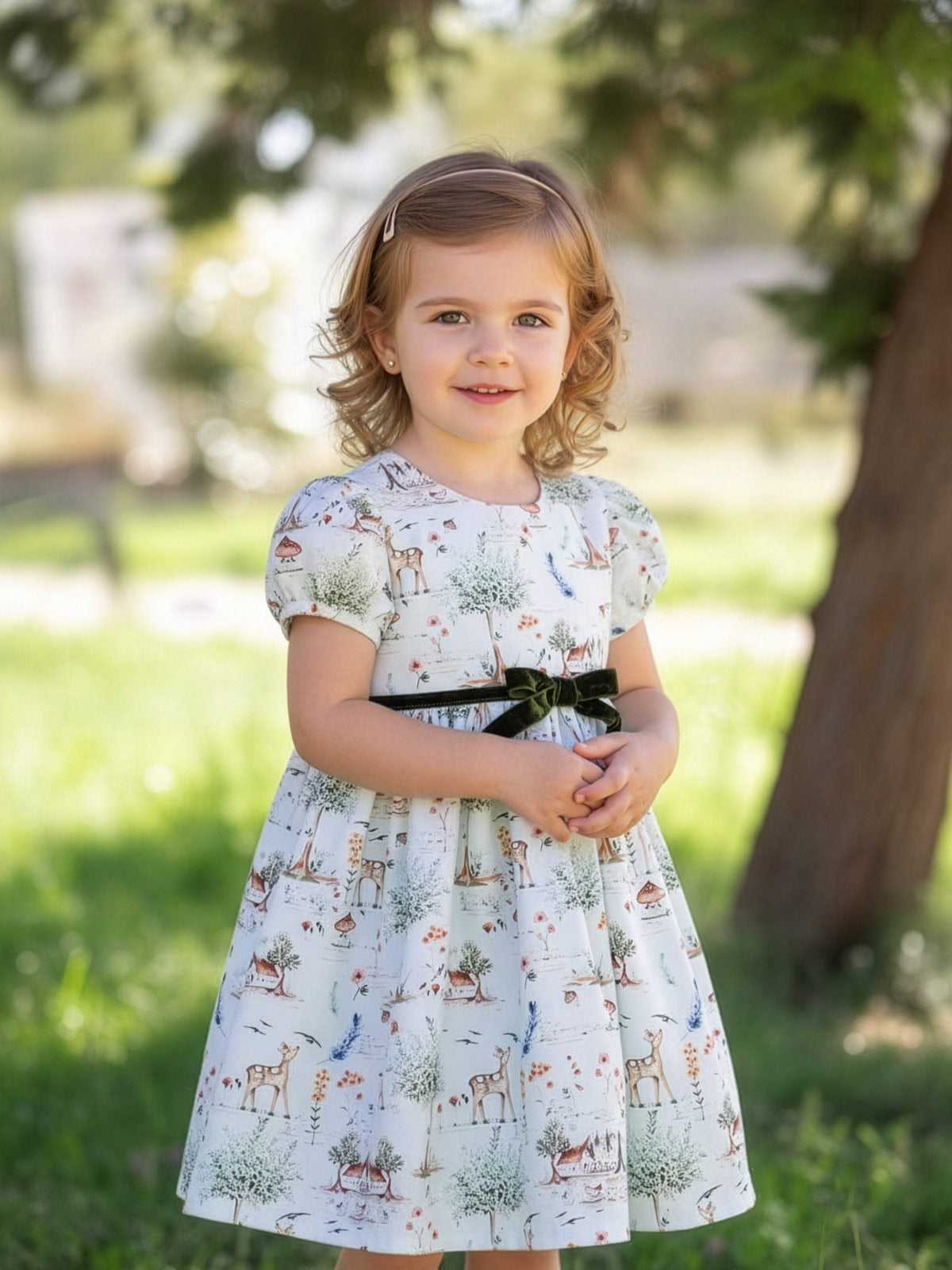 Baby's Girl Dress - COZI Green