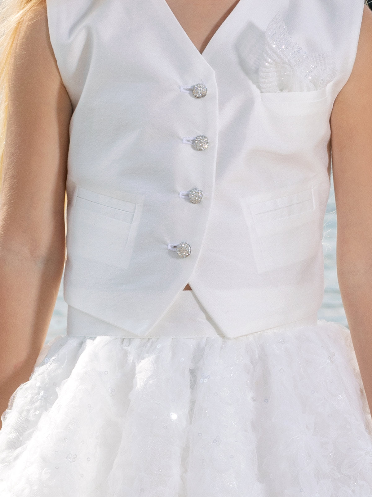 Μοντέρνο σύνολο 2τεμ γιλέκο & φούστα-COZY