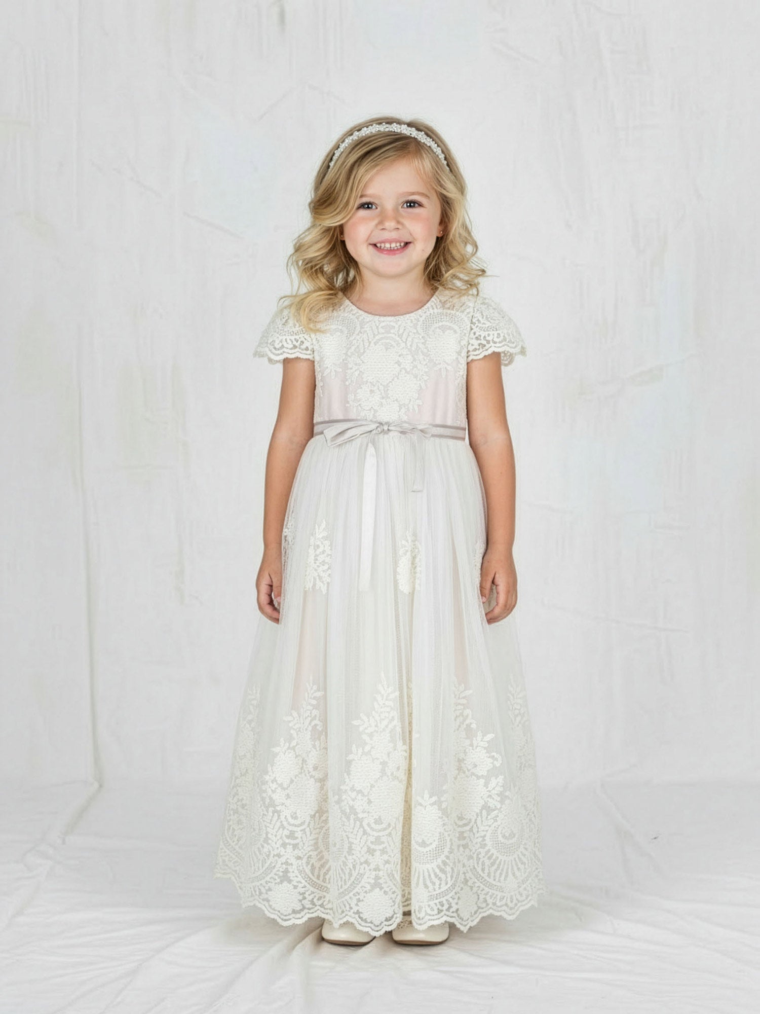 Girls' long lace Dress - DAMON