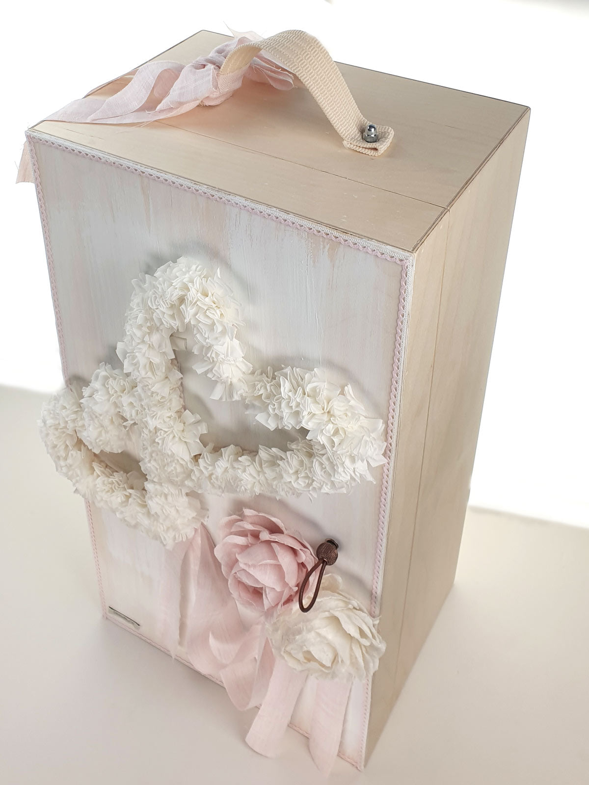 Βαπτιστικό κουτί από ξύλο με λουλούδια-CHELSEA