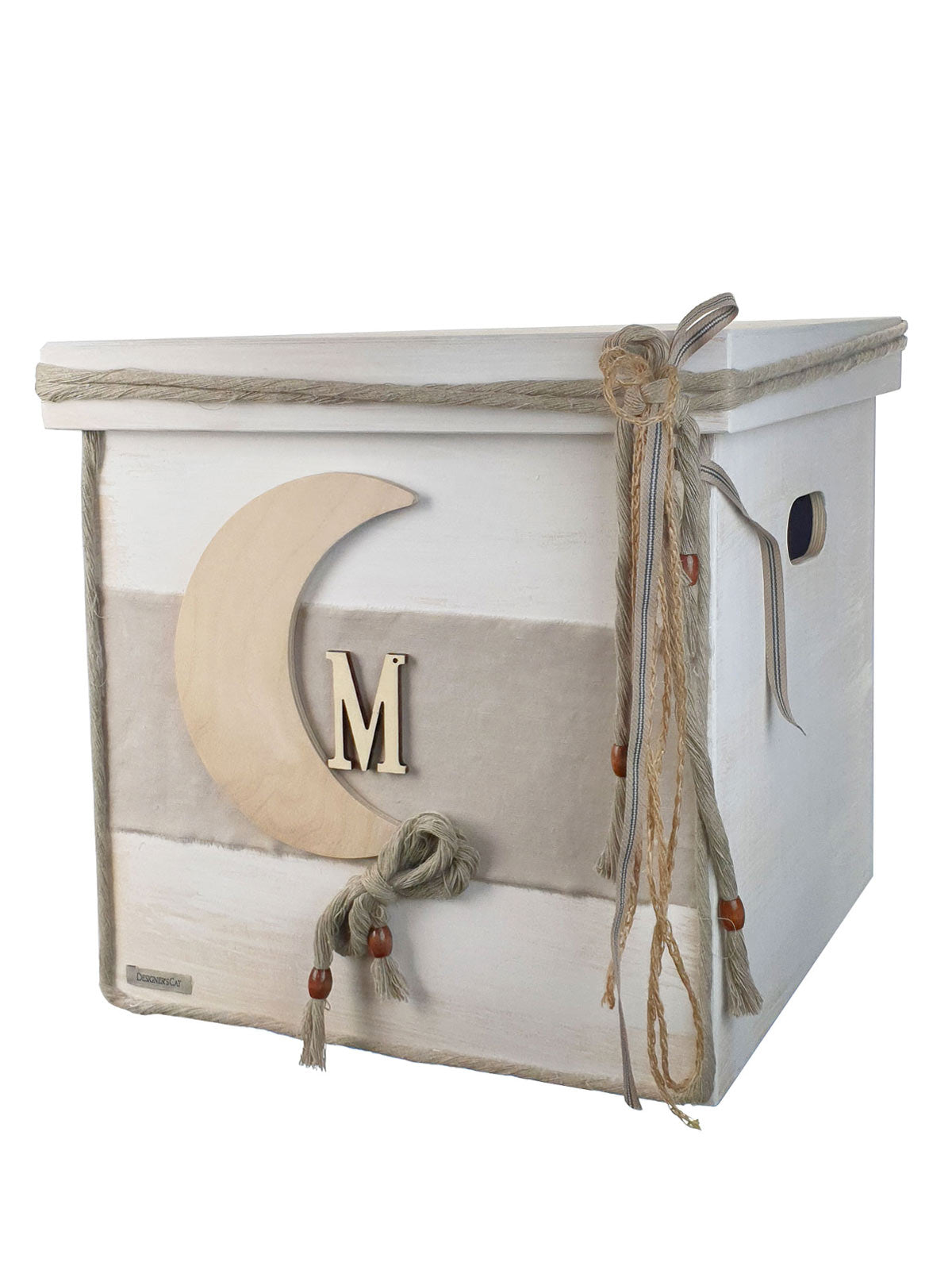 Cube wooden baptismal box - ARMEL
