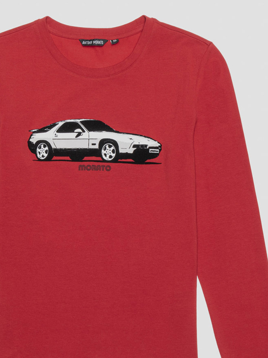 ANTONY MORATO Κόκκινο βαμβακερό μπλουζάκι για αγόρι-MKKL00258-50