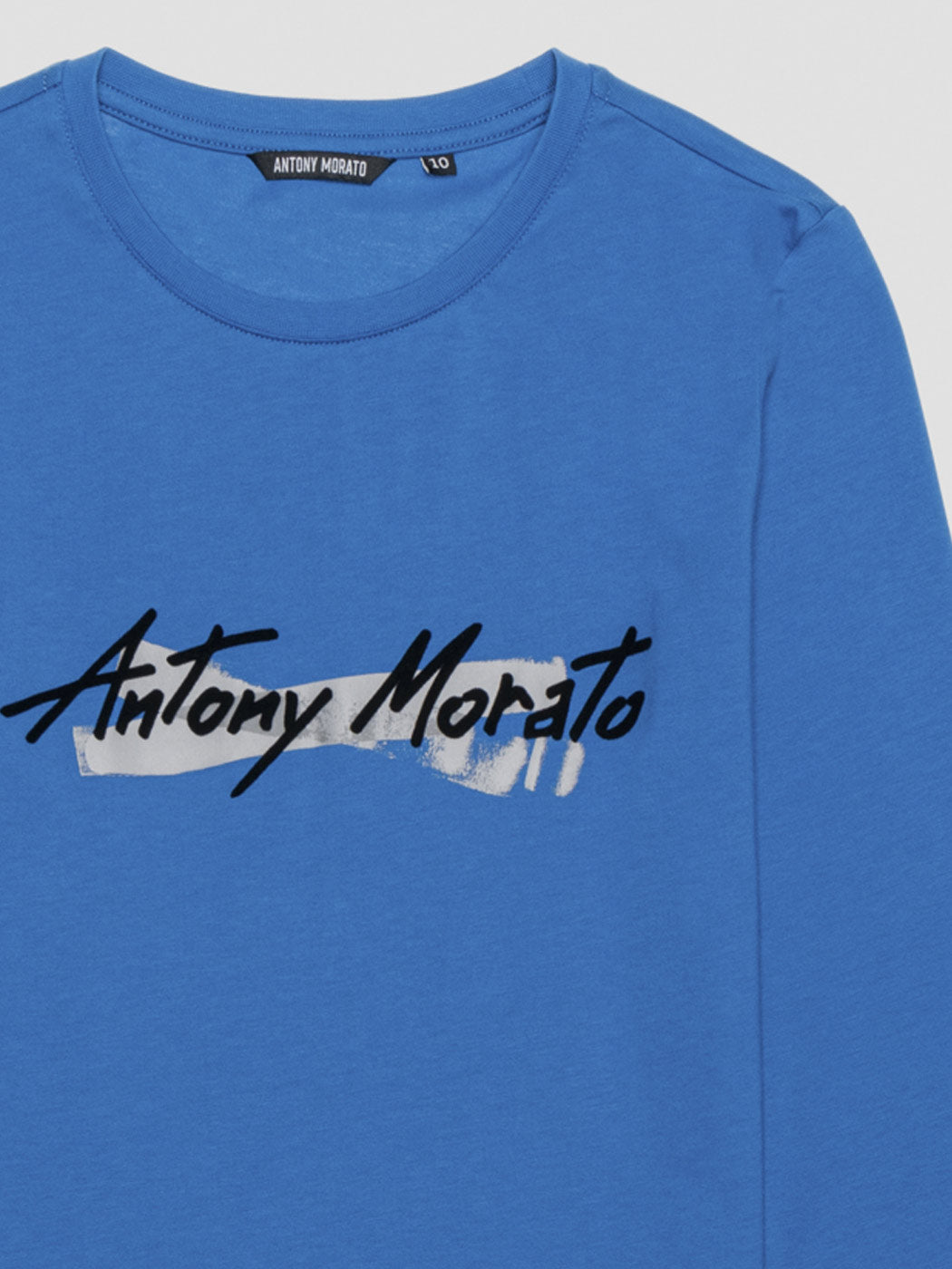 ANTONY MORATO Blue cotton T-shirt for boy-MKKL00259