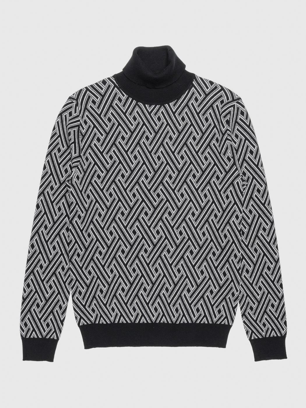 ANTONY MORATO Μαύρο πλεκτό πουλόβερ ζιβάγκο για αγόρι-MKSW1252