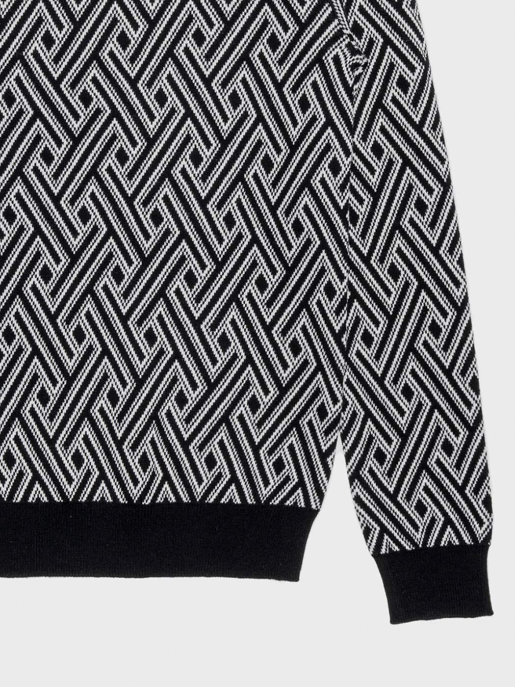 ANTONY MORATO Black knitted sweater turtleneck for boy-MKSW1252