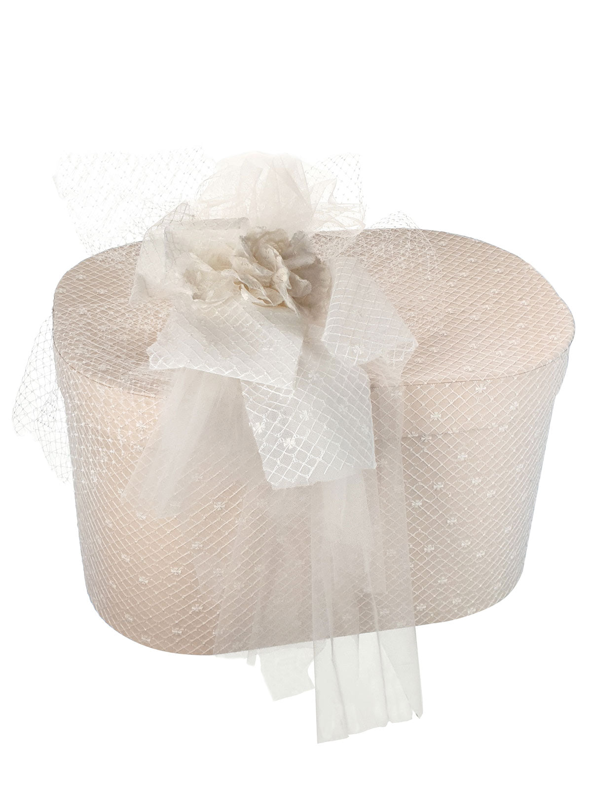 Baptism box with embroidered tulle - AMBITION