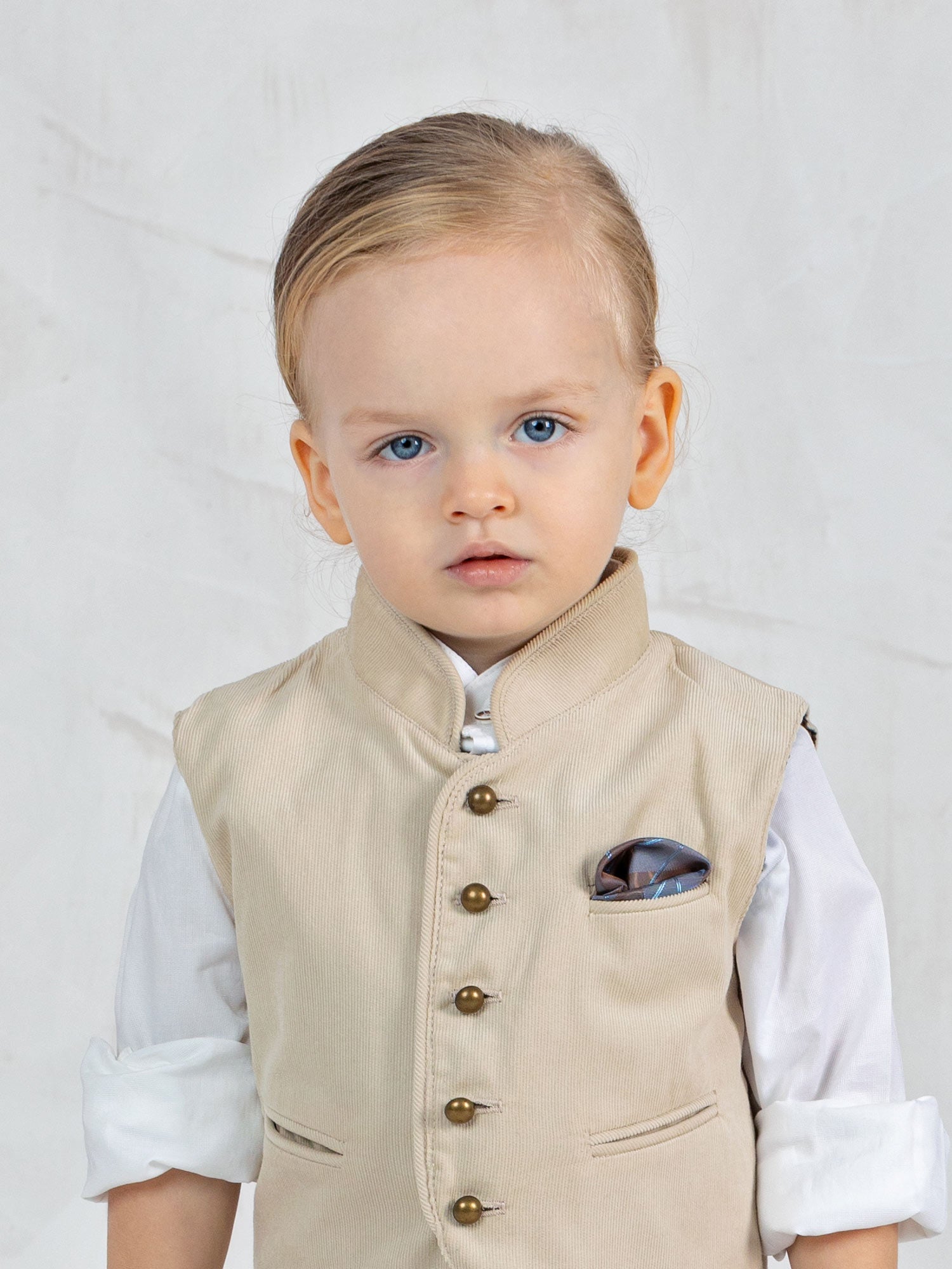 Boy's Corduroy suit set 5 pieces - BRAXTON Beige