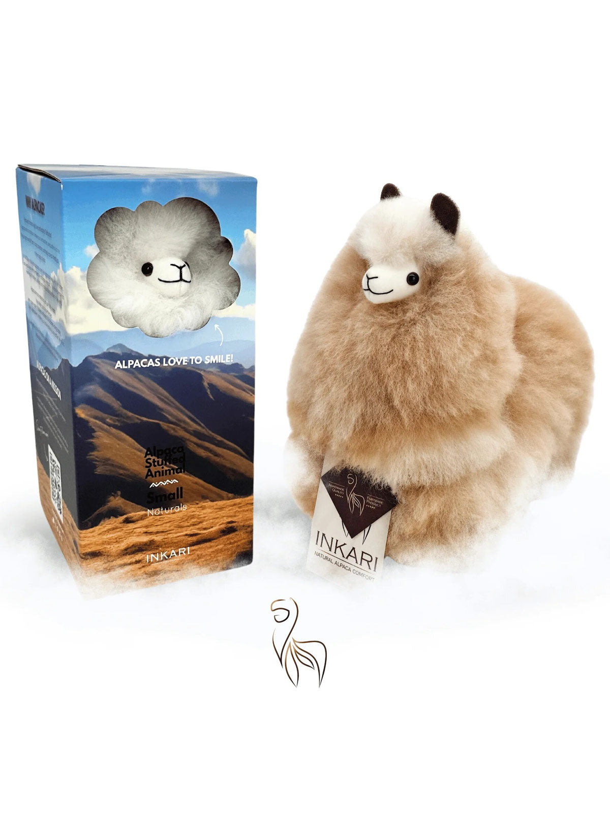 Inkari Alpaca- Μαλακό παιχνίδι -Naturals-SAHARA-Small 23cm