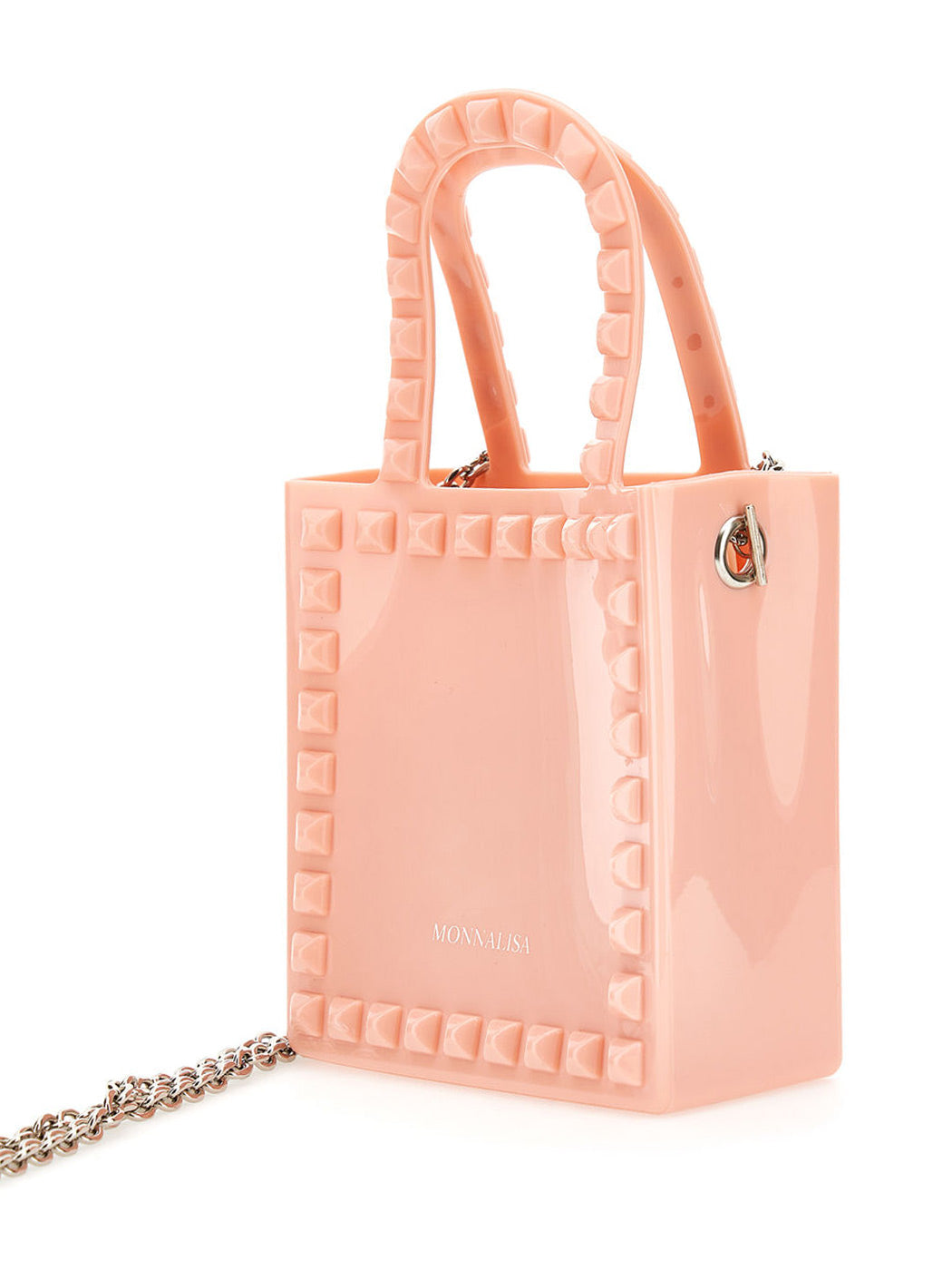 MONNALISA pink pvc handbag for girl-17A009