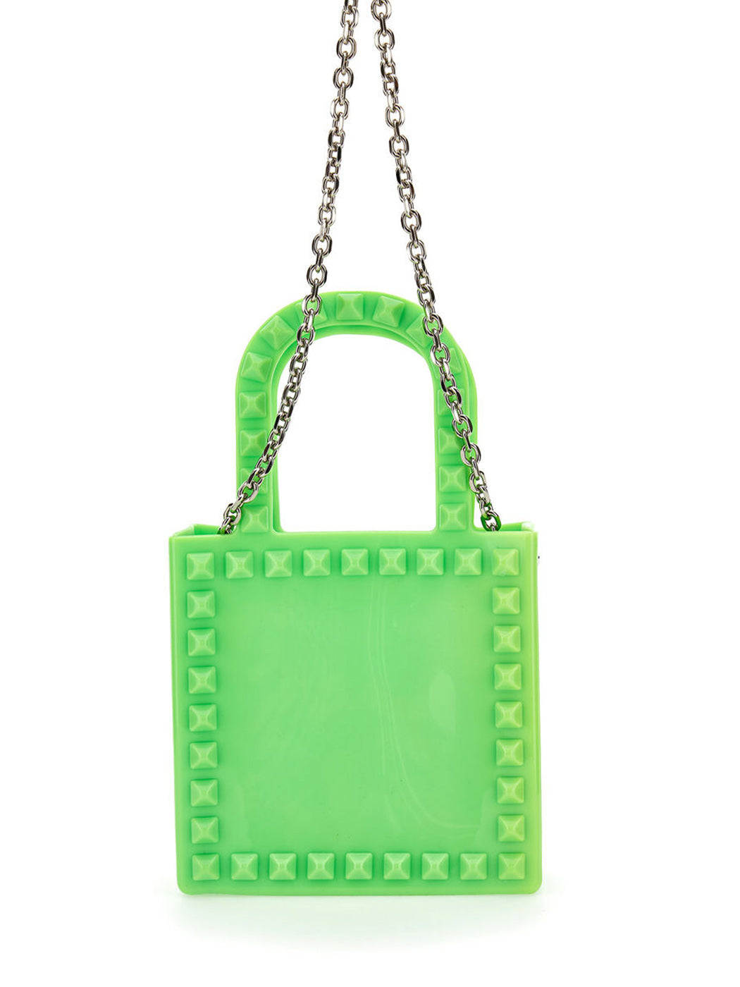 MONNALISA green pvc handbag for girl-17A009