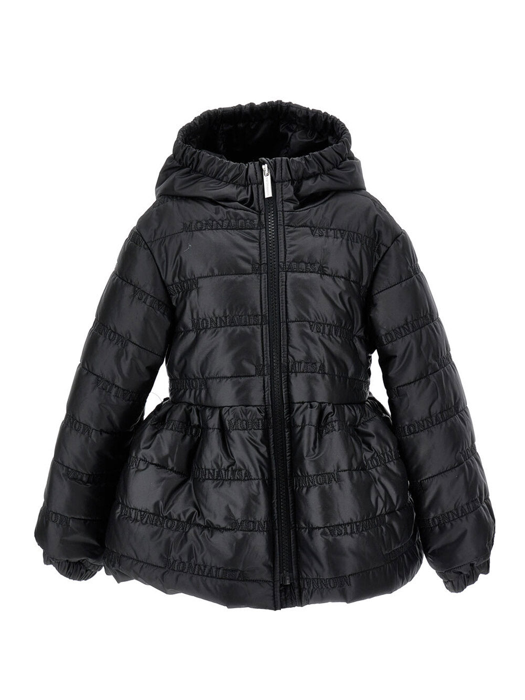MONNALISA Quilted black girls' jacket-17A102NP