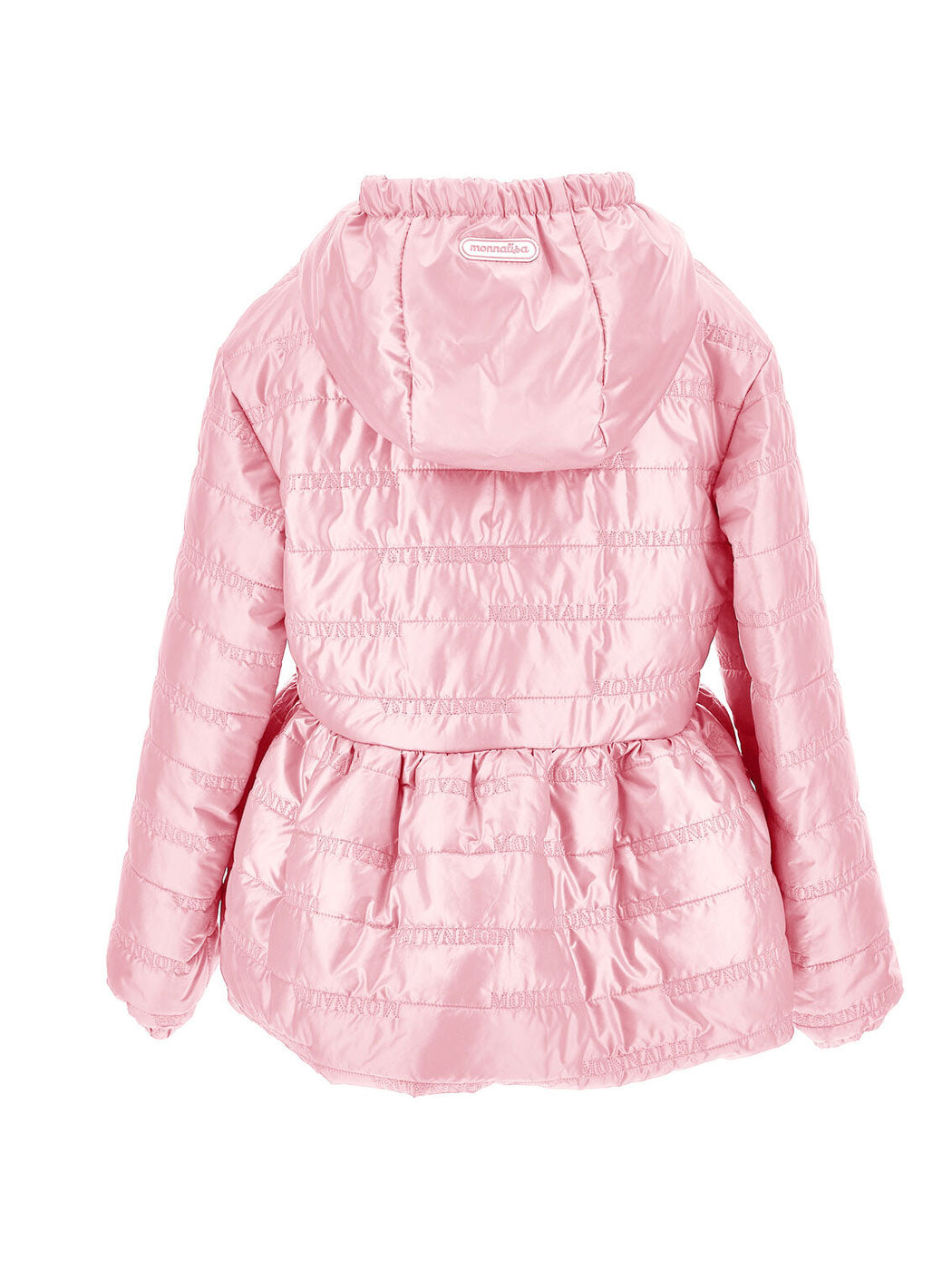 MONNALISA Quilted pink girls' jacket-17A102NP