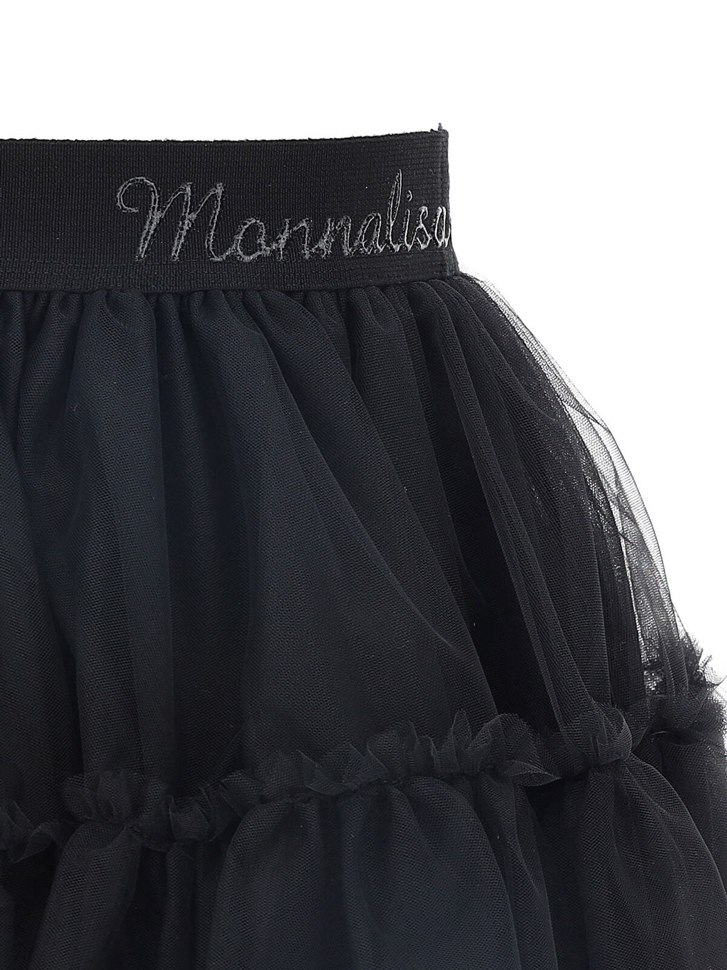 MONNALISA Μαύρη Παιδική Φούστα από τούλι-17AGON
