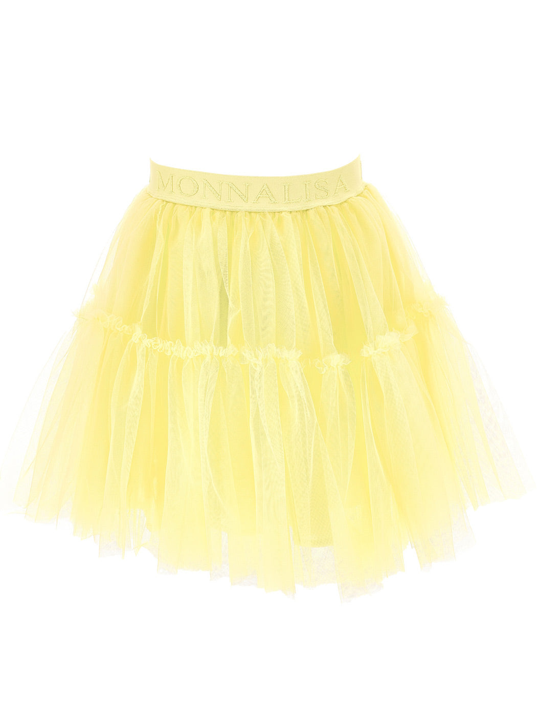 MONNALISA Yellow tulle skirt for girl-17BGON