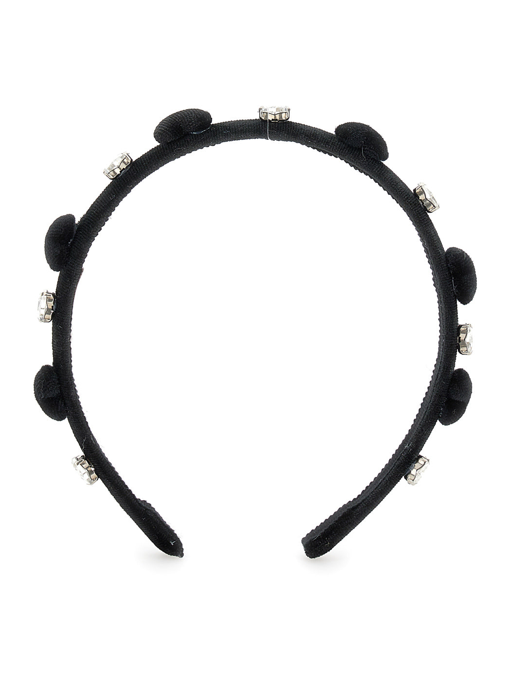 MONNALISA Black Velvet hairband for girl-17B007