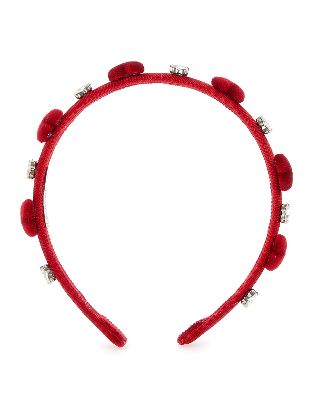 MONNALISA Red Velvet hairband for girl-17B007