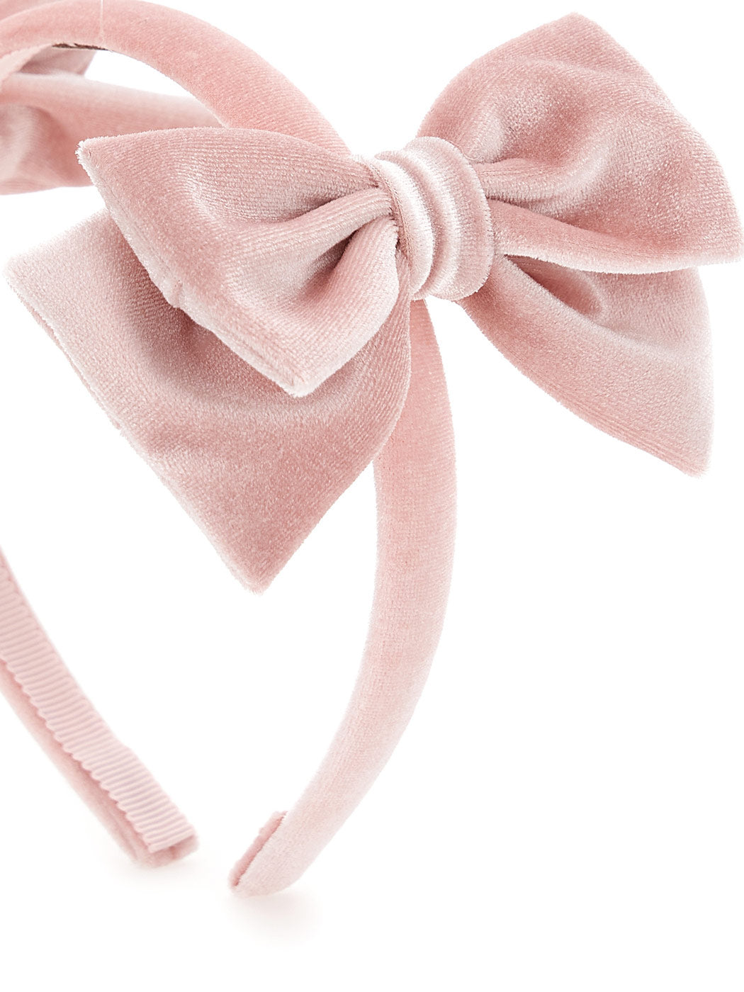 MONNALISA Pink Velvet hairband for girl-39Β003