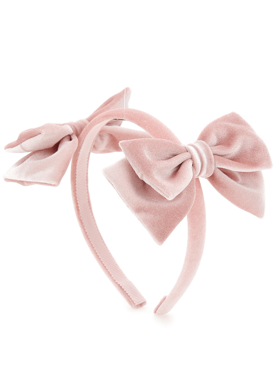 MONNALISA Pink Velvet hairband for girl-39Β003