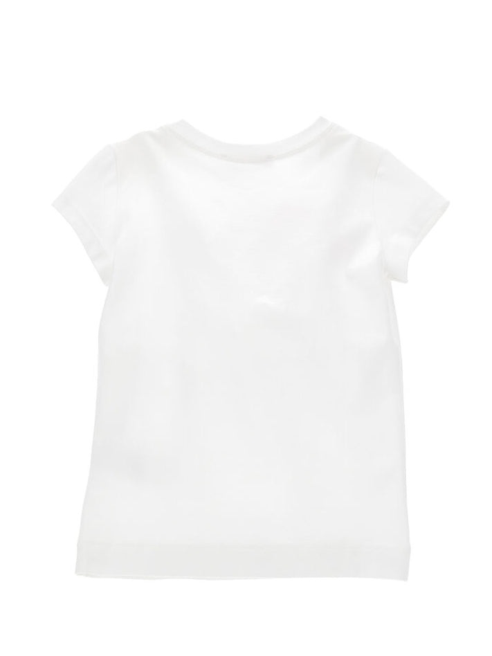 MONNALISA Cherry embroidery cotton T-shirt-19A6011012