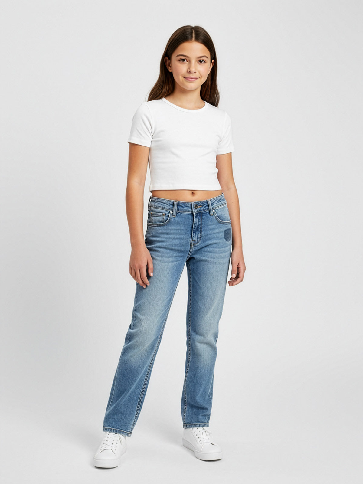 Diesel - Μπλε τζιν για κορίτσια με φθαρμένο φινίρισμα