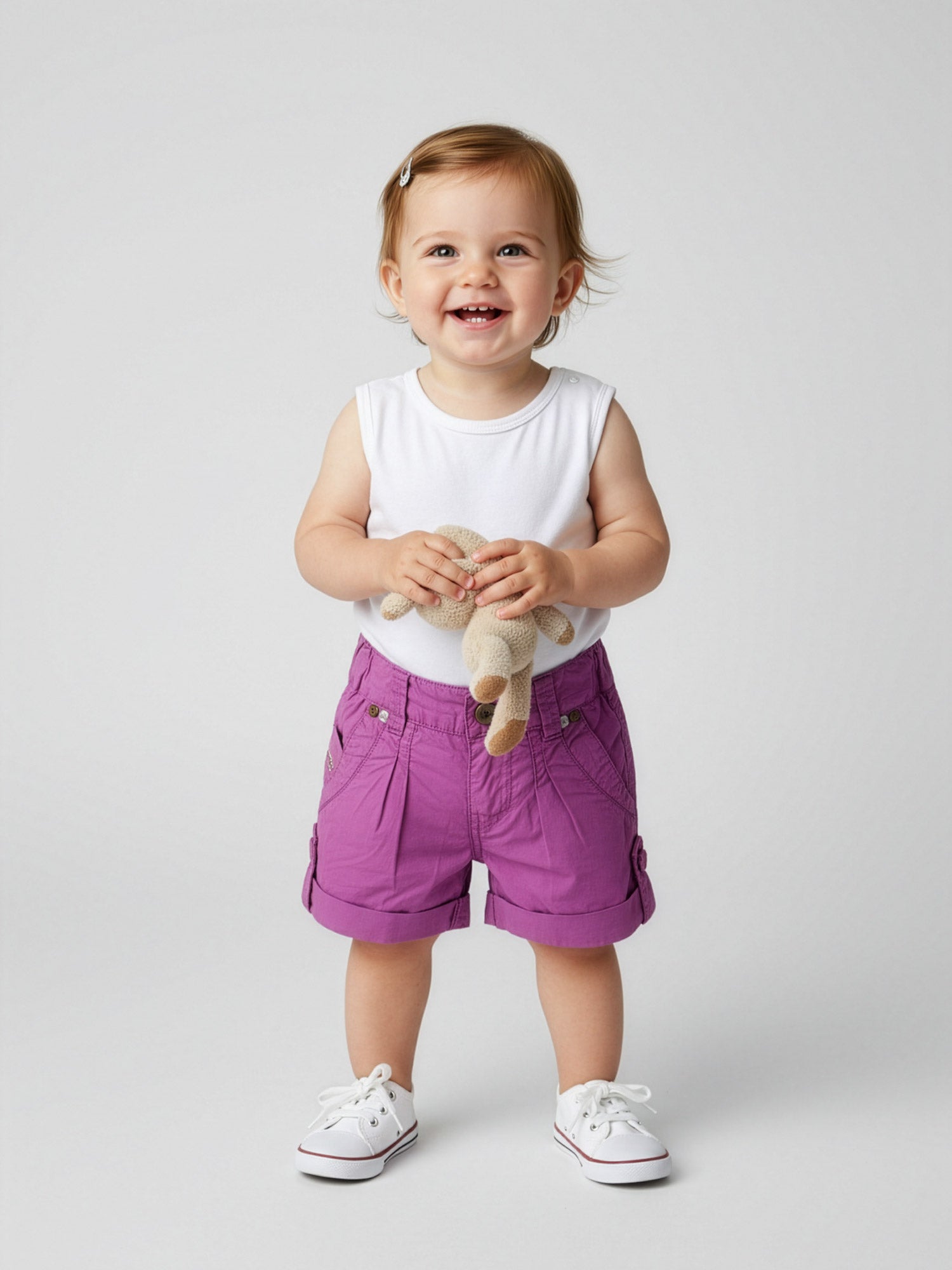 Diesel-Baby's plain shorts with pockets-00KAR5