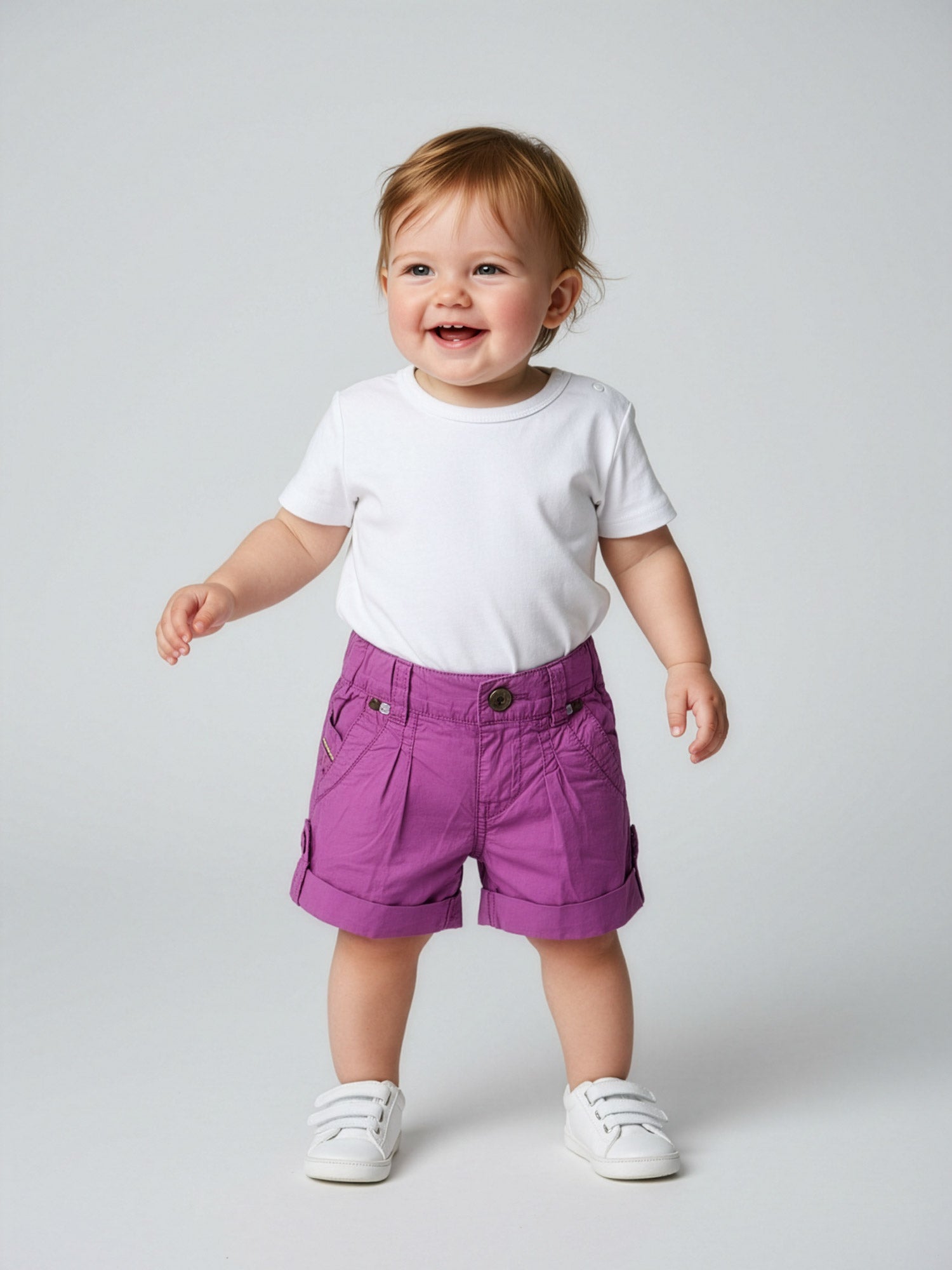 Diesel-Baby's plain shorts with pockets-00KAR5
