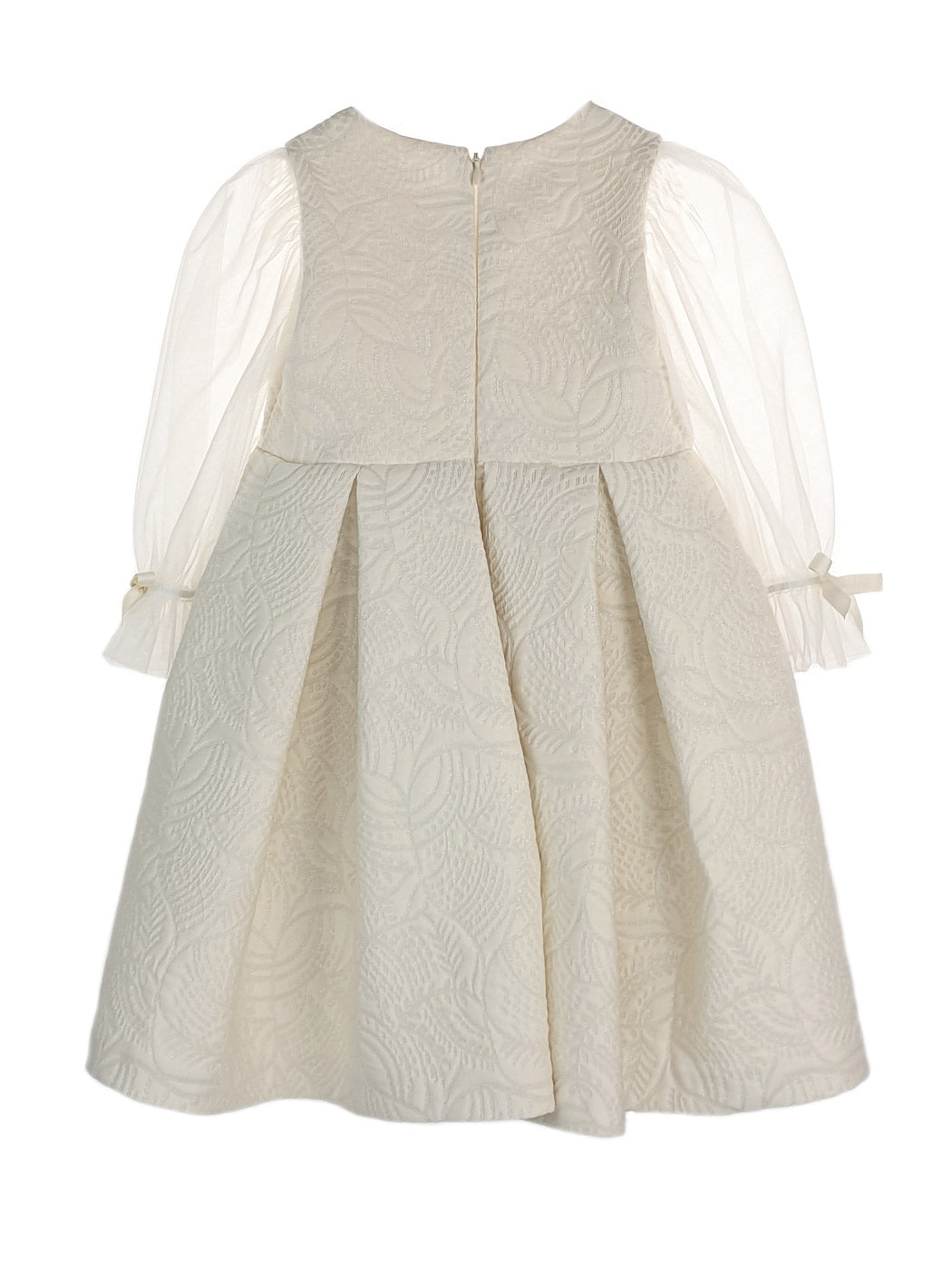 Βρεφικό φόρεμα Brocade με τούλινα μανίκια - EDUARDA