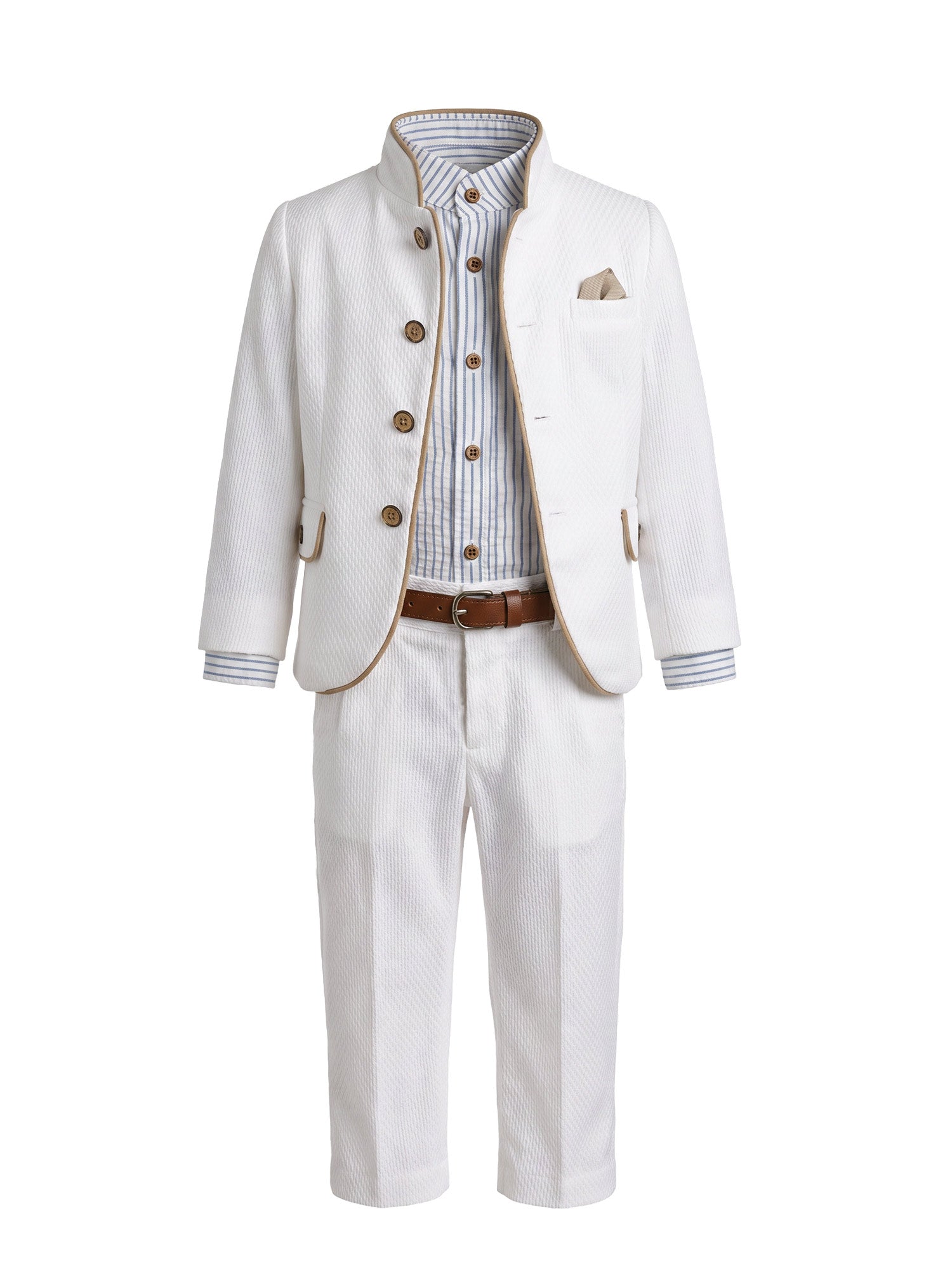 Baptism suit cotton jacquard - FIODORE