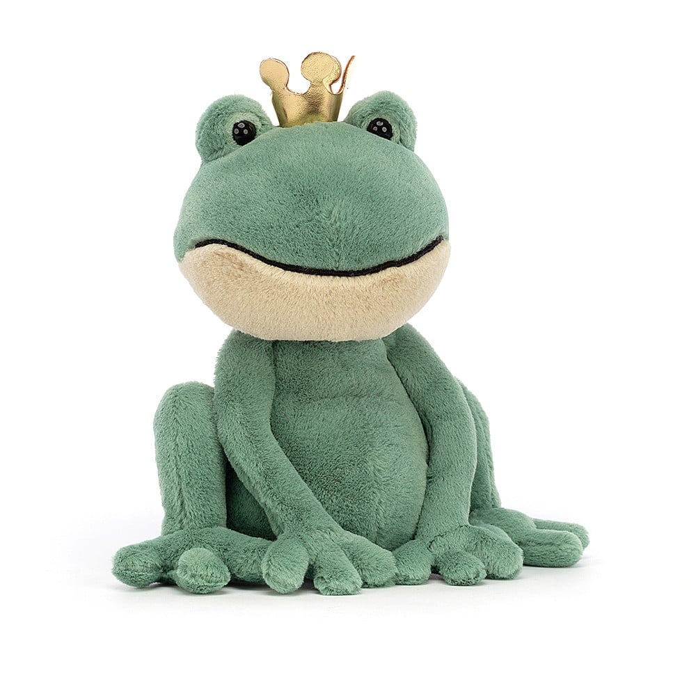 Jellycat soft toy Fabian Frog Prince-FP3FAB
