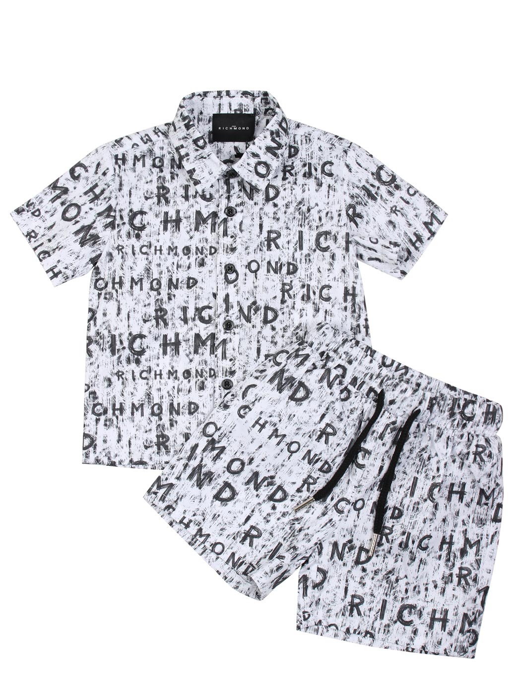 JR-Baby Boy's Set-Cotton Shirt & Shorts