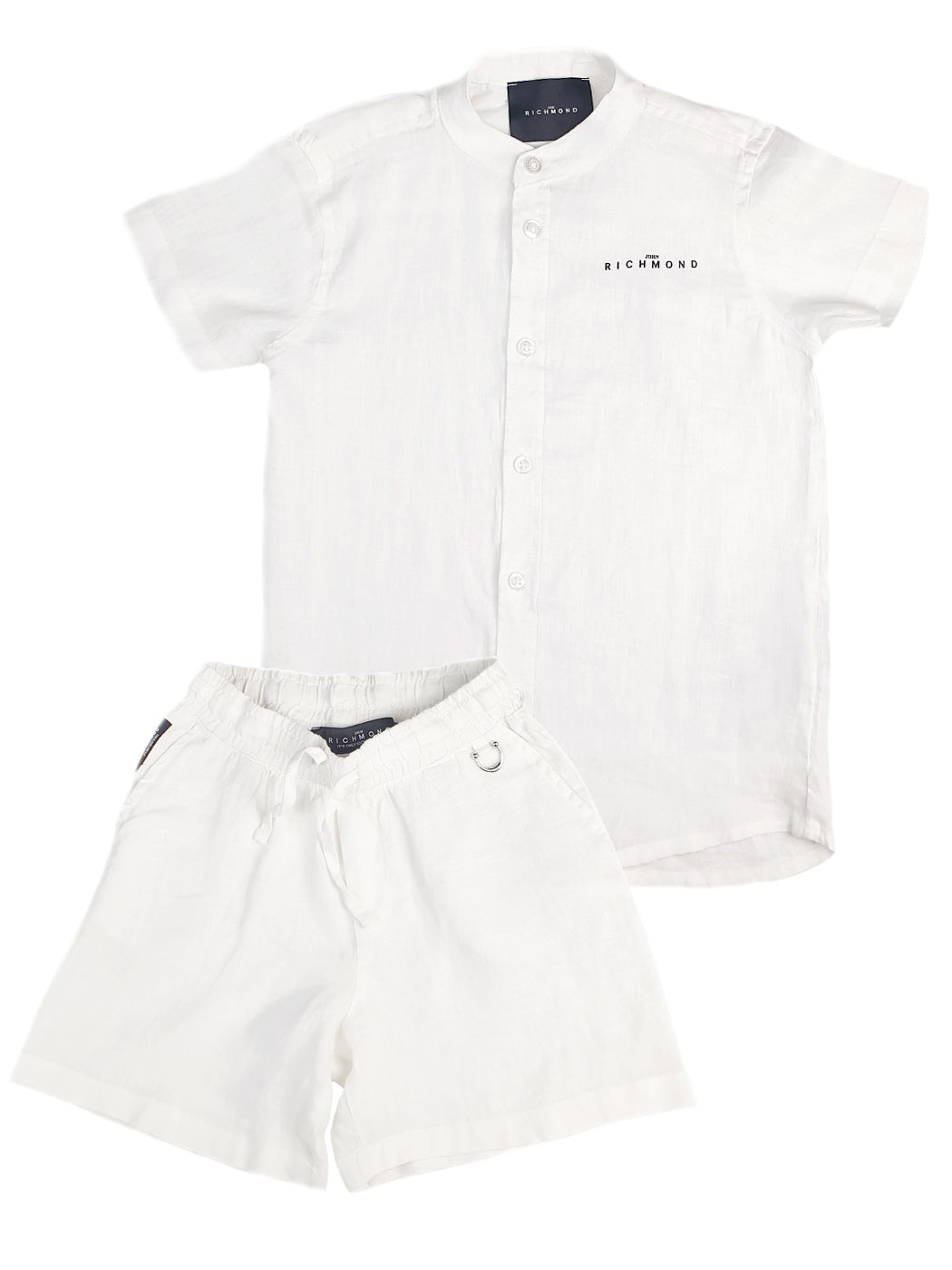 JR-Boy's Set-Linen Shirt & Shorts