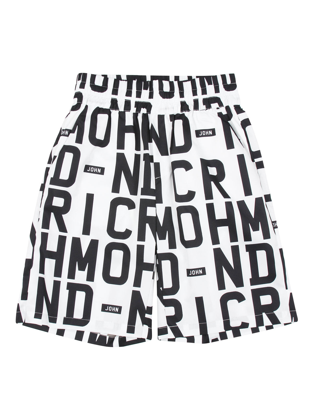 John Richmond Kid's swim shorts with logo prints