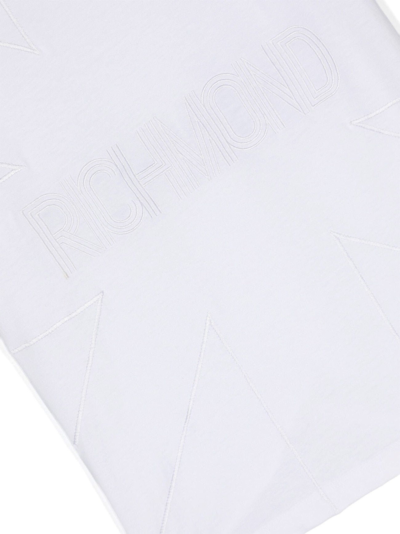 John Richmond-Βαμβακερό μπλουζάκι με κεντημένο λογότυπο