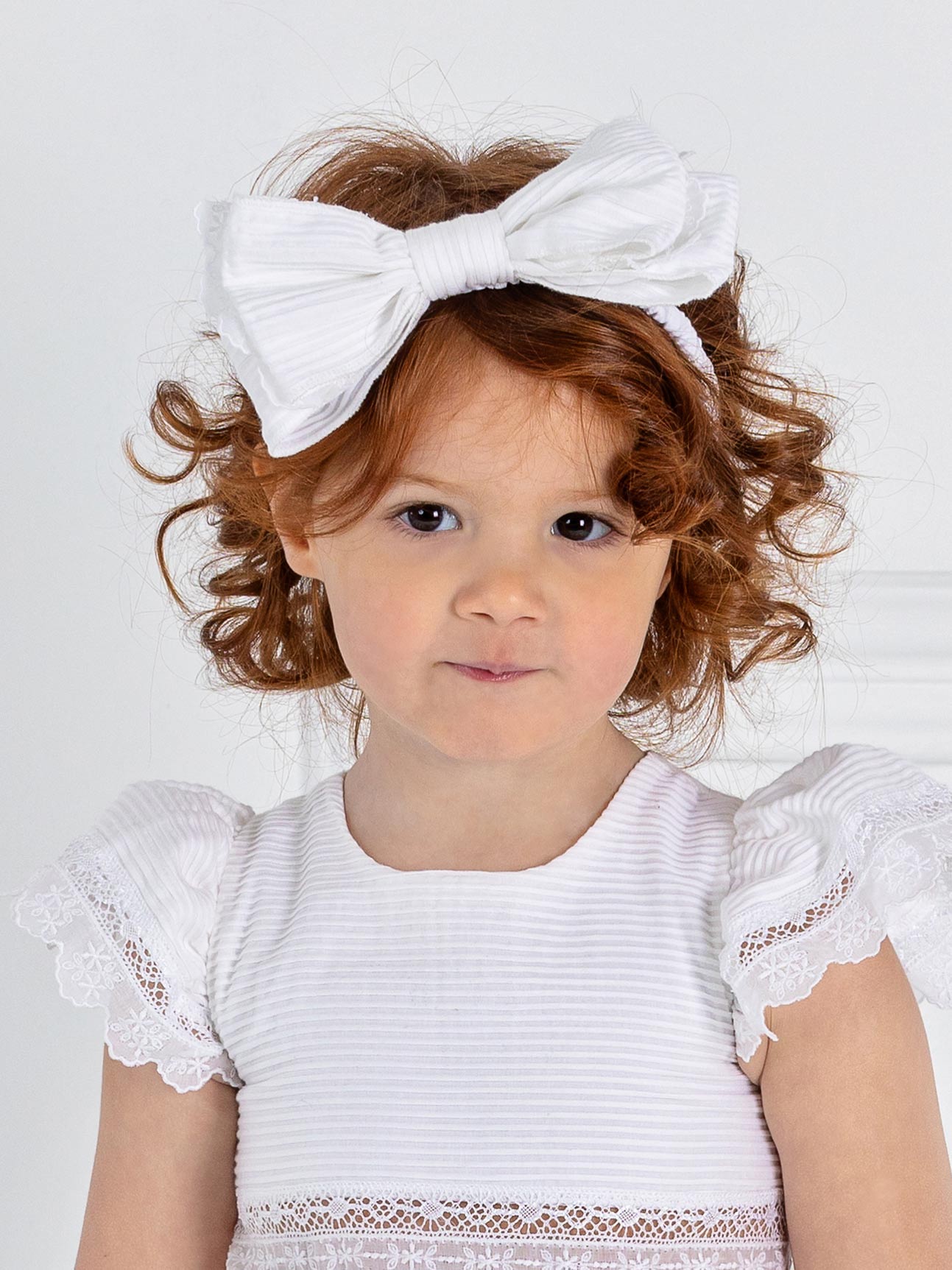 Girl's Headband with cotton bow - KIDNESS
