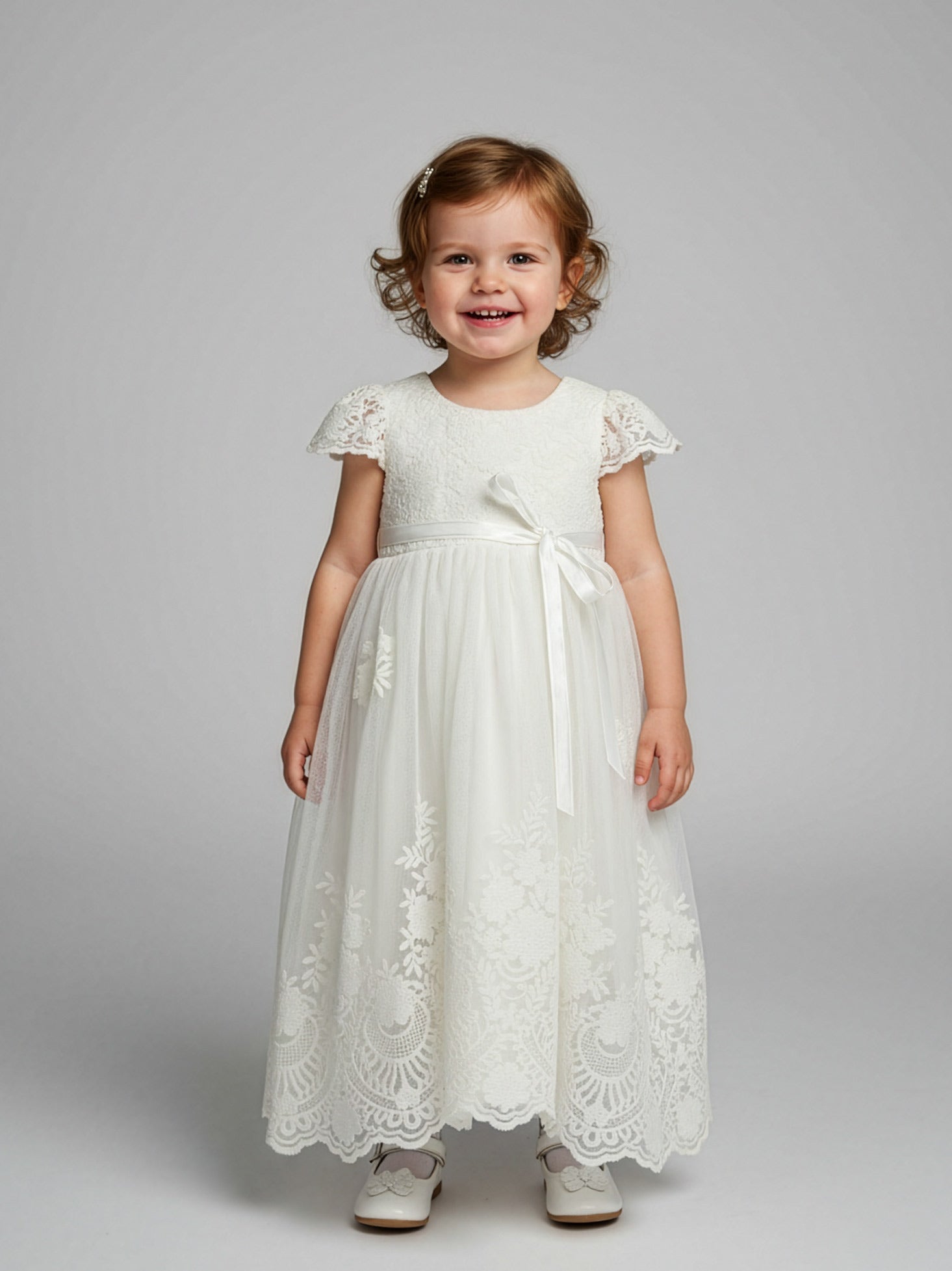 Girl's Long lace dress-KIRA