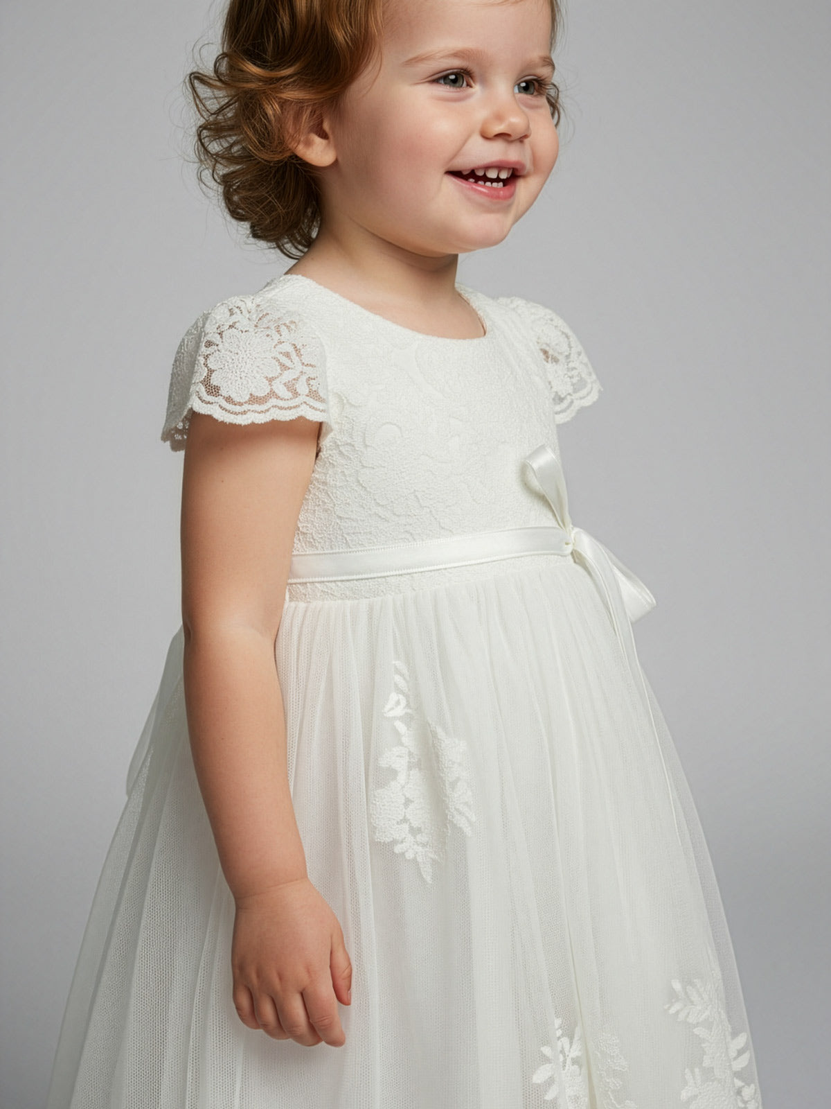 Girl's Long lace dress-KIRA