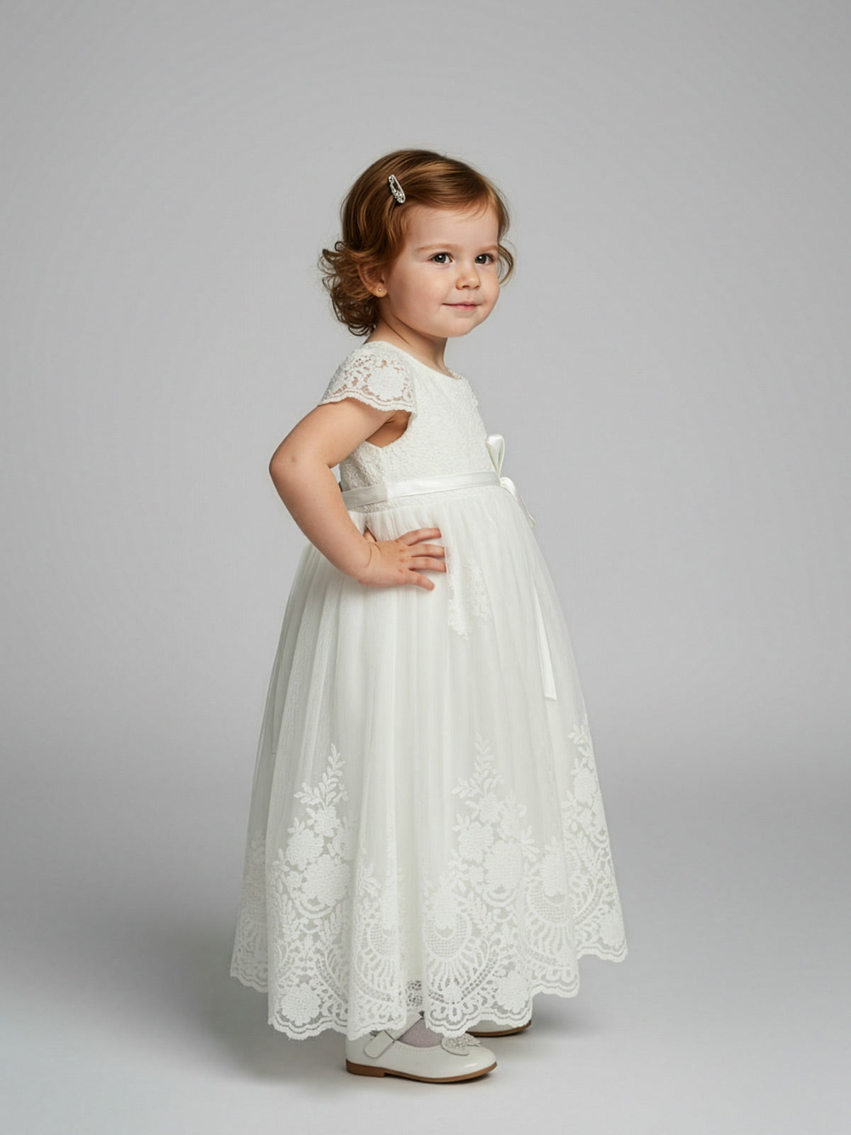 Girl's Long lace dress-KIRA