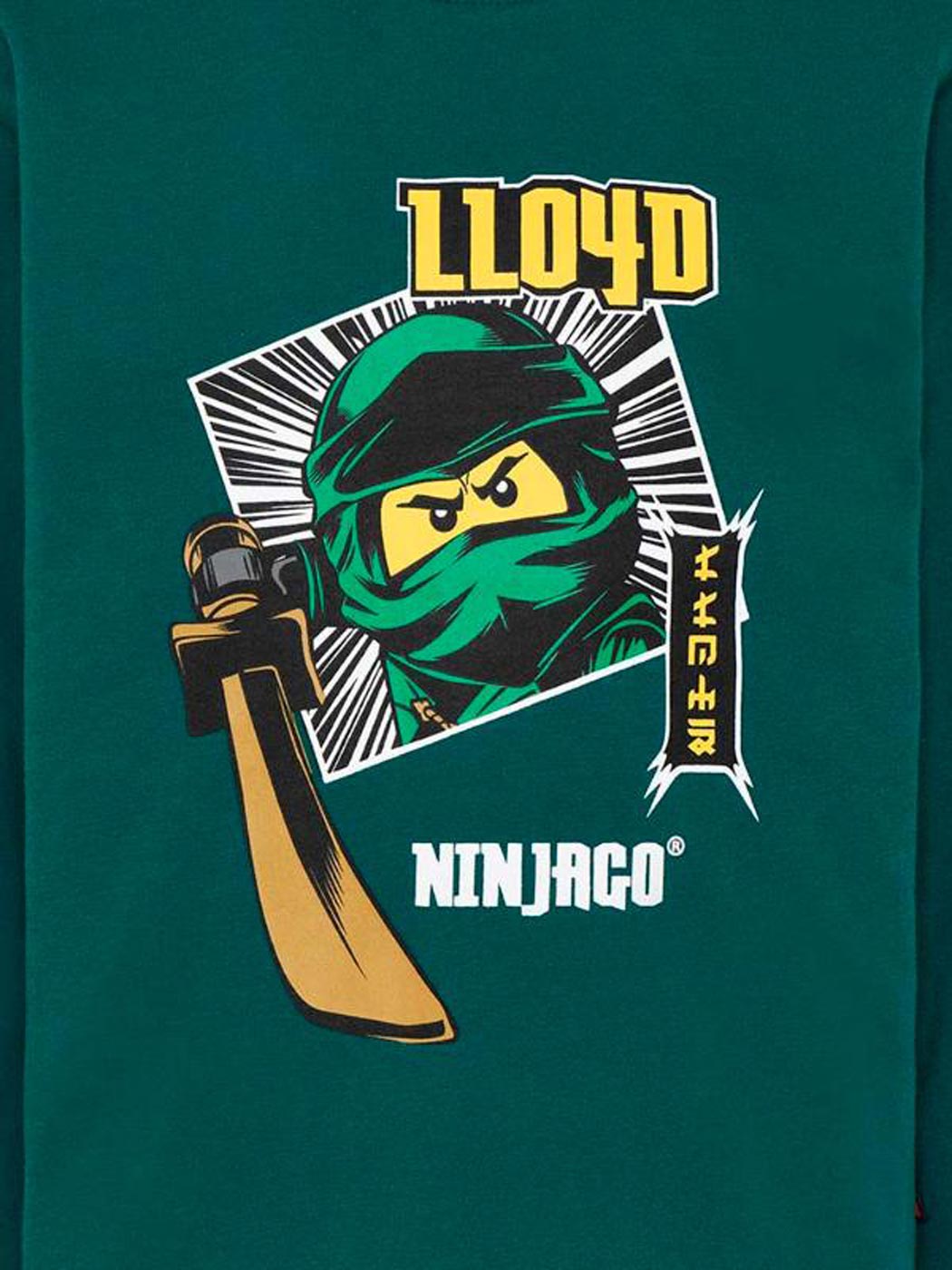LEGO NINJAGO t-shirt with print-LWTAYLOR 706-827 Green
