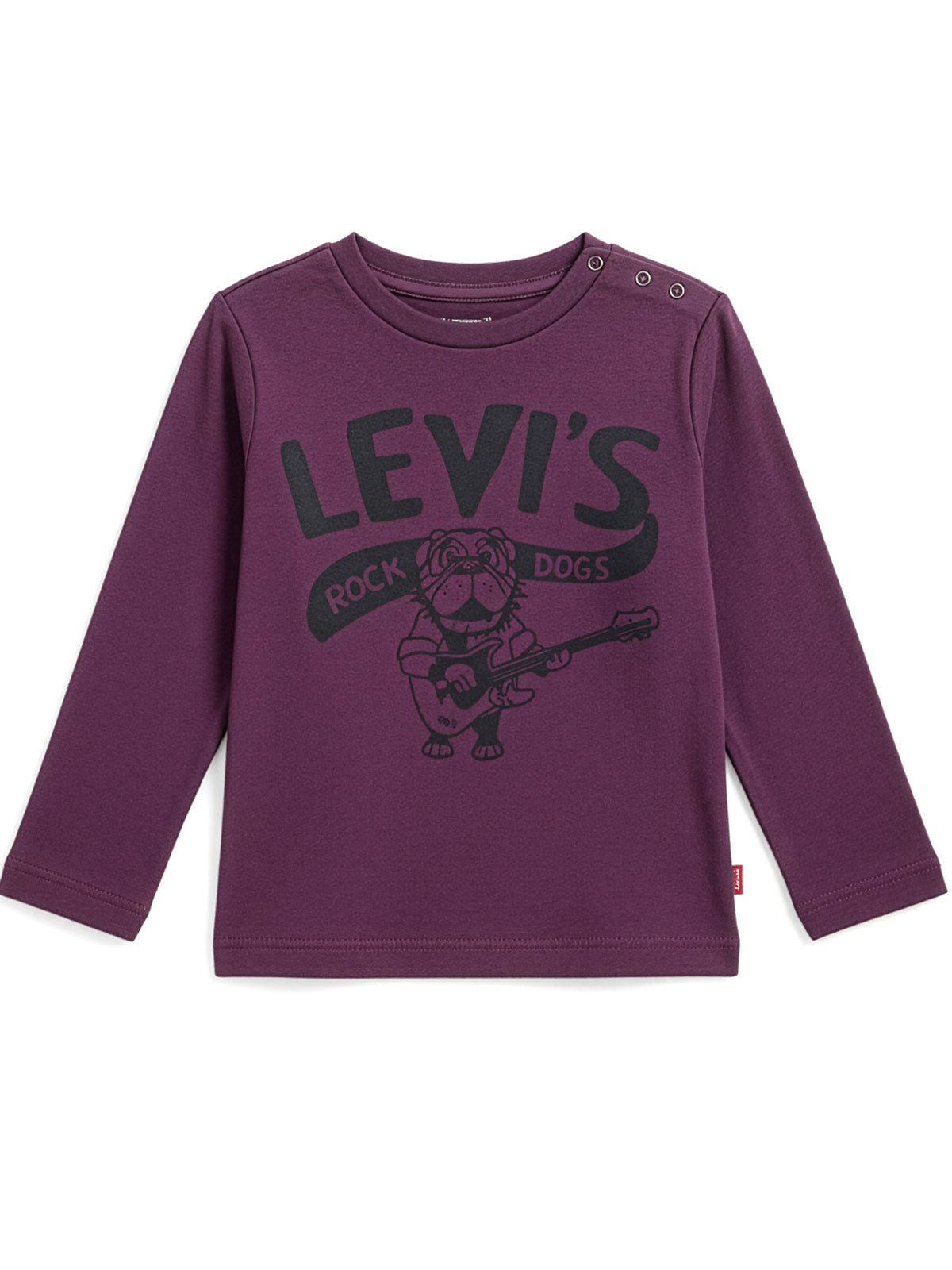 Levi's-Βαμβακερό βρεφικό μπλουζάκι με μακρύ μανίκι-N210274