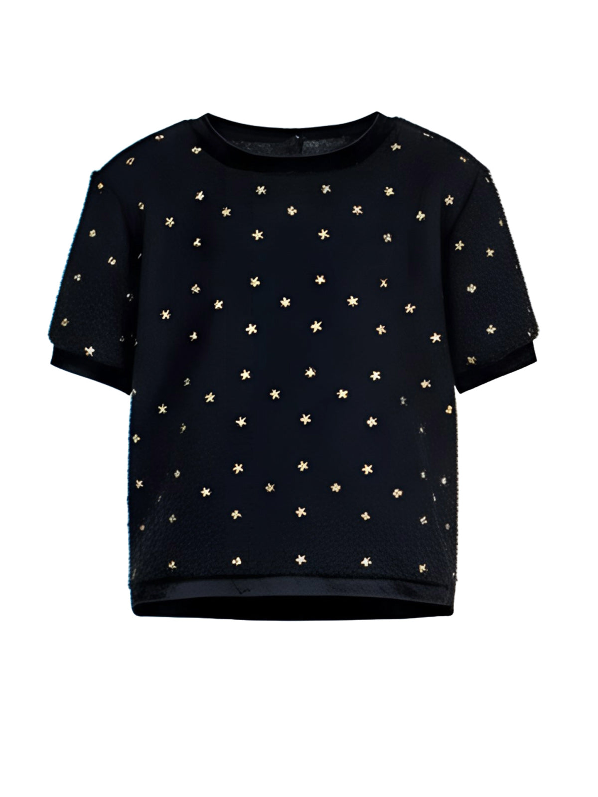 Girl's Bouclé top with sequins and beads - LIBERTY