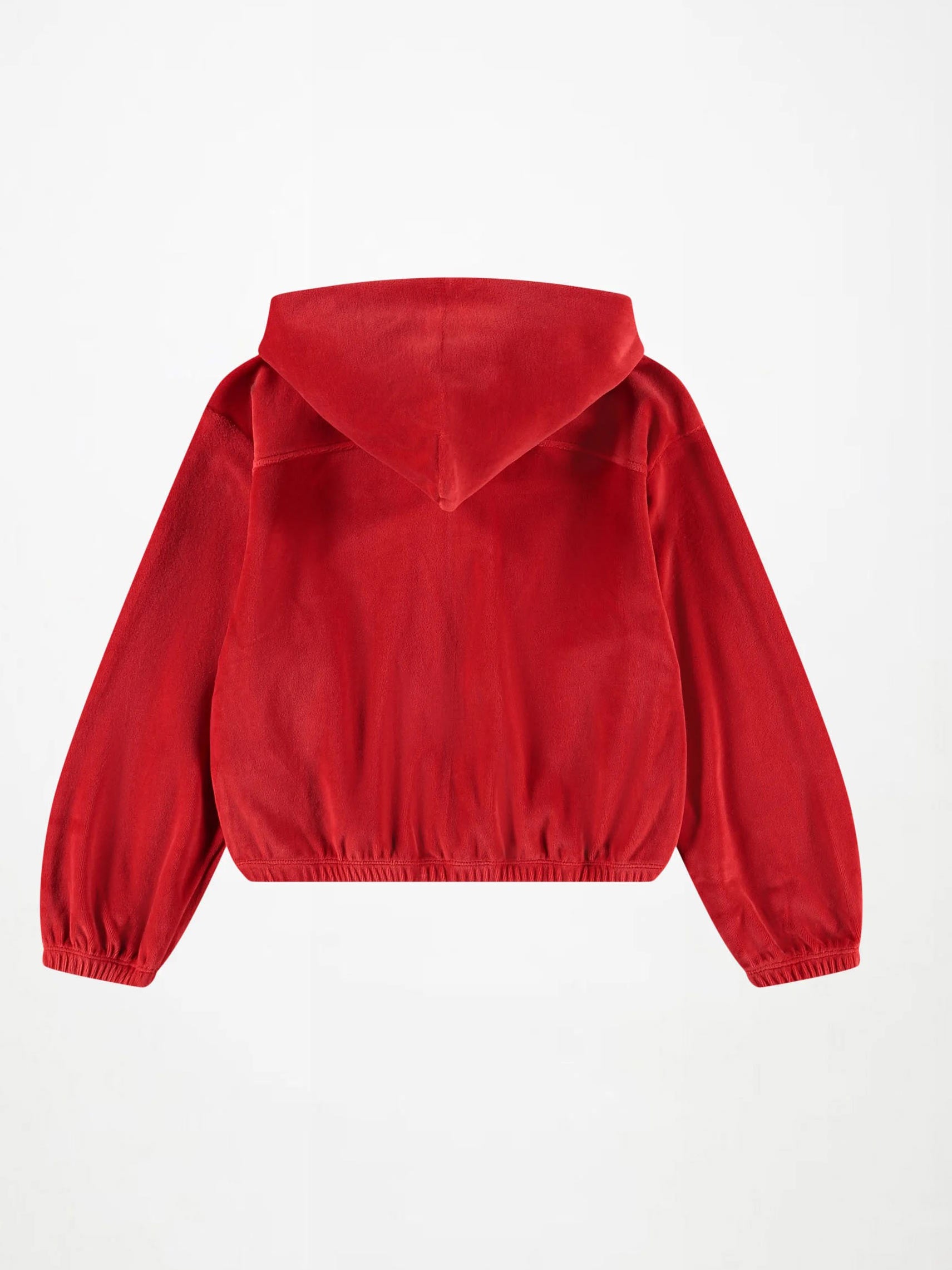Molo velour red hoodie-MADELEINE-2W26J303