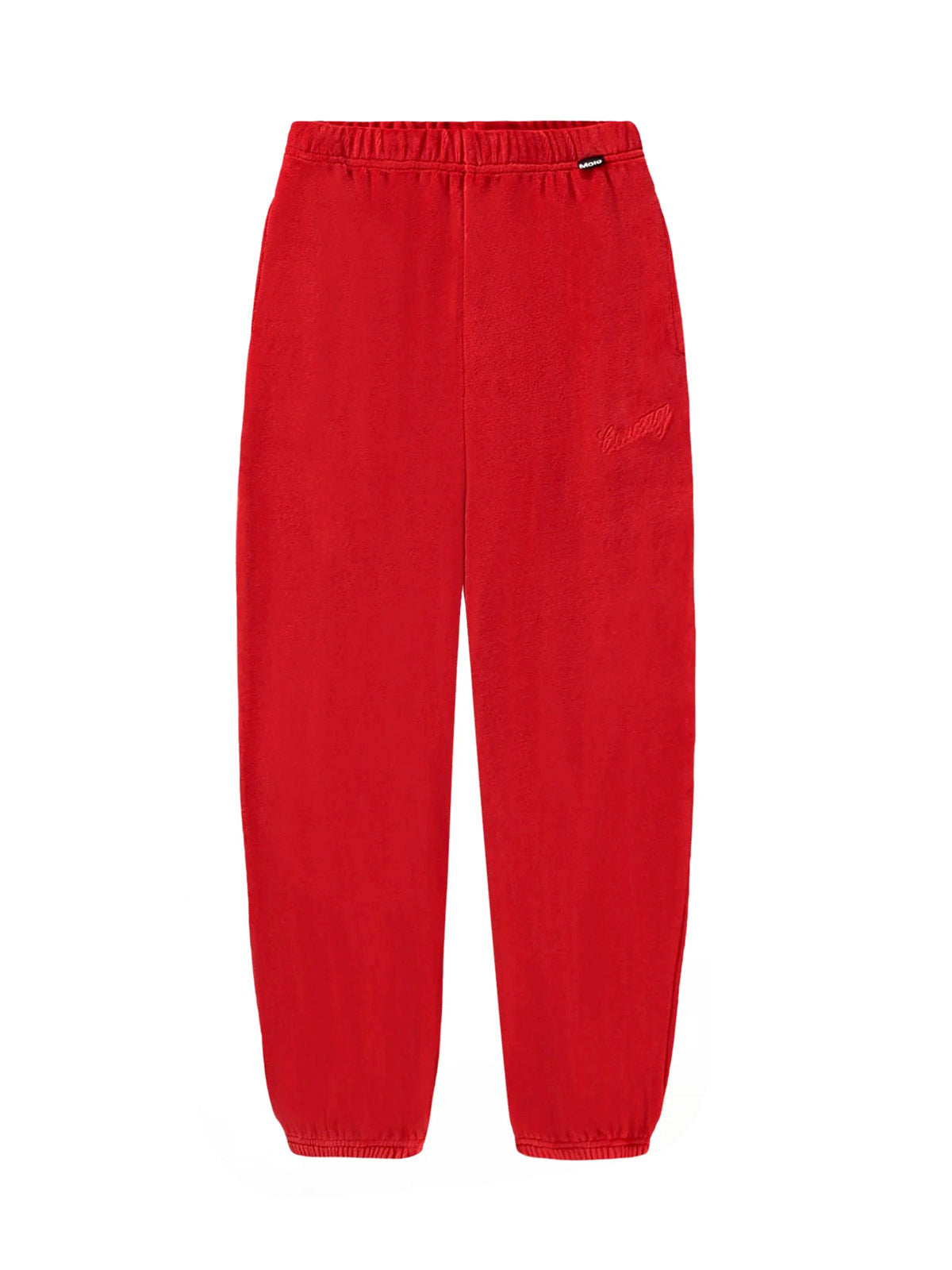 Molo velour red sweatpants-ADRIANA-2W26I20